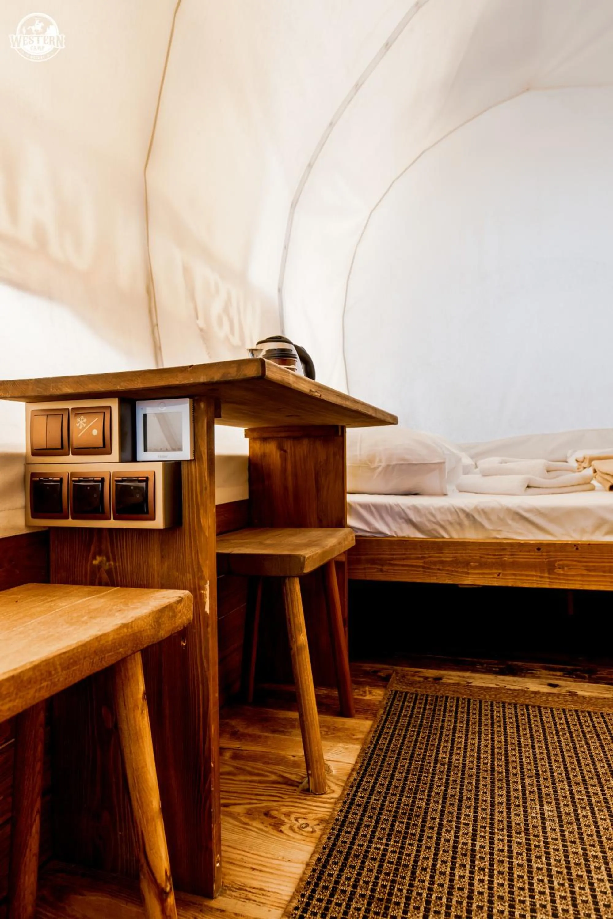 Bed in Western Camp Resort