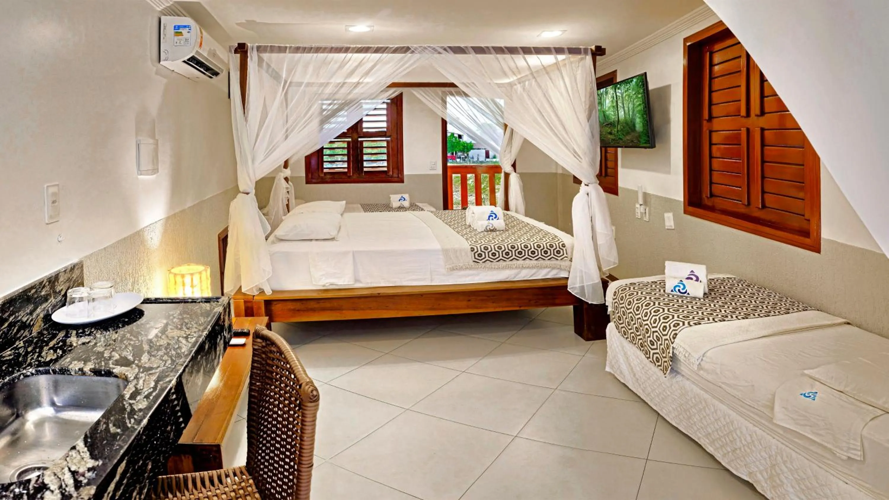 Property building, Bed in Mini Hotel Dunas