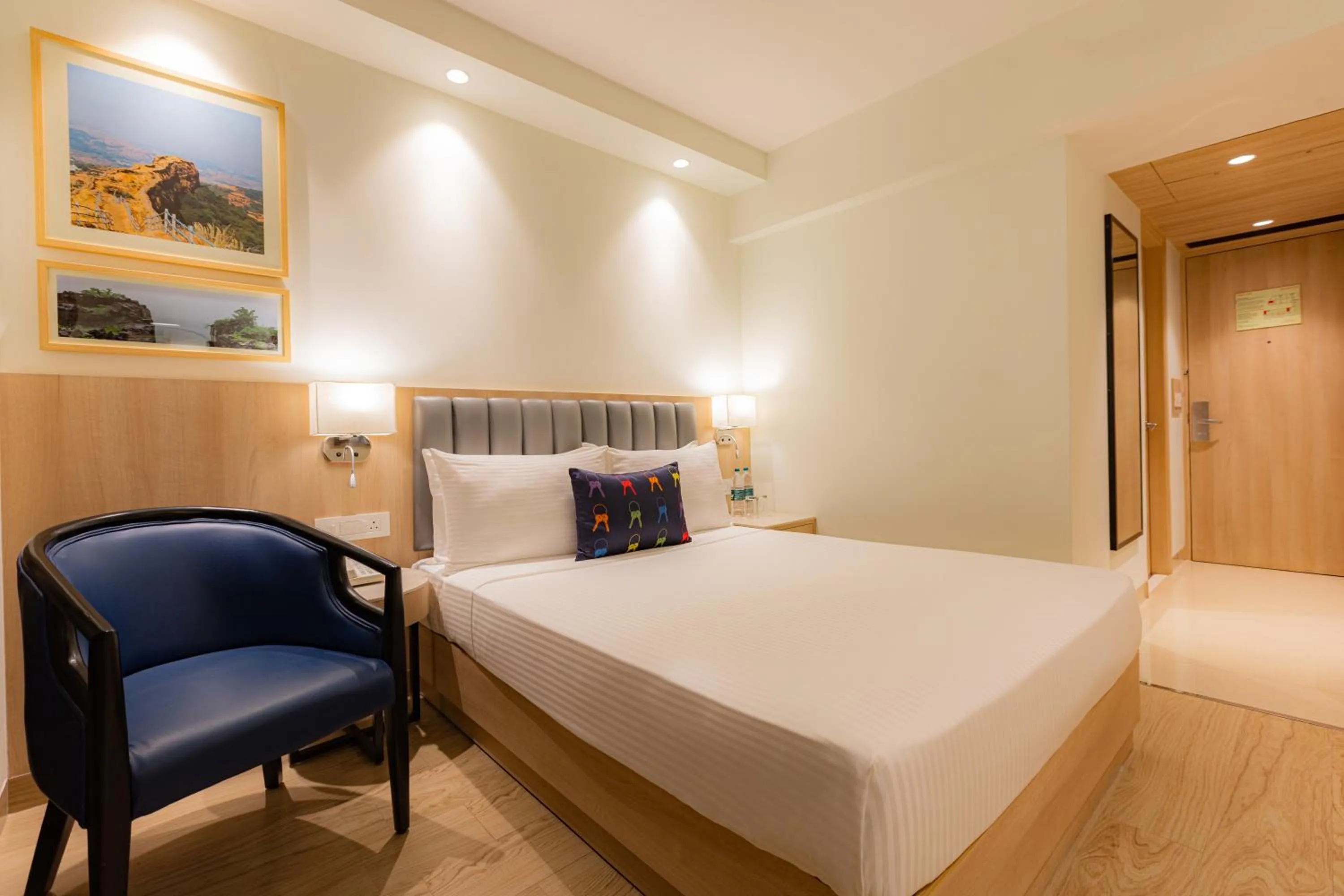 Bedroom, Bed in Keys Prima by Lemon Tree Hotels, Pimpri, Pune