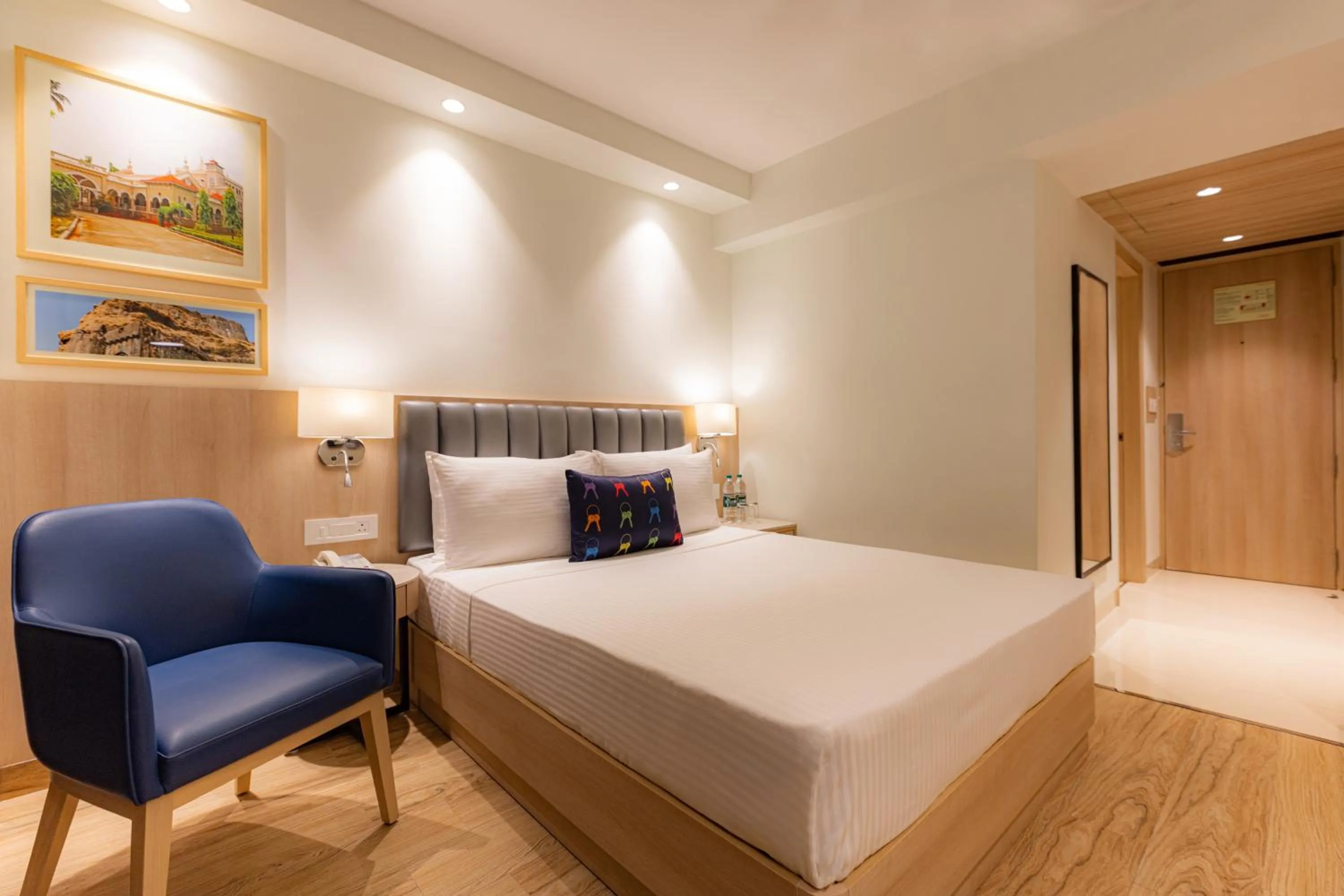 Bedroom, Bed in Keys Prima by Lemon Tree Hotels, Pimpri, Pune