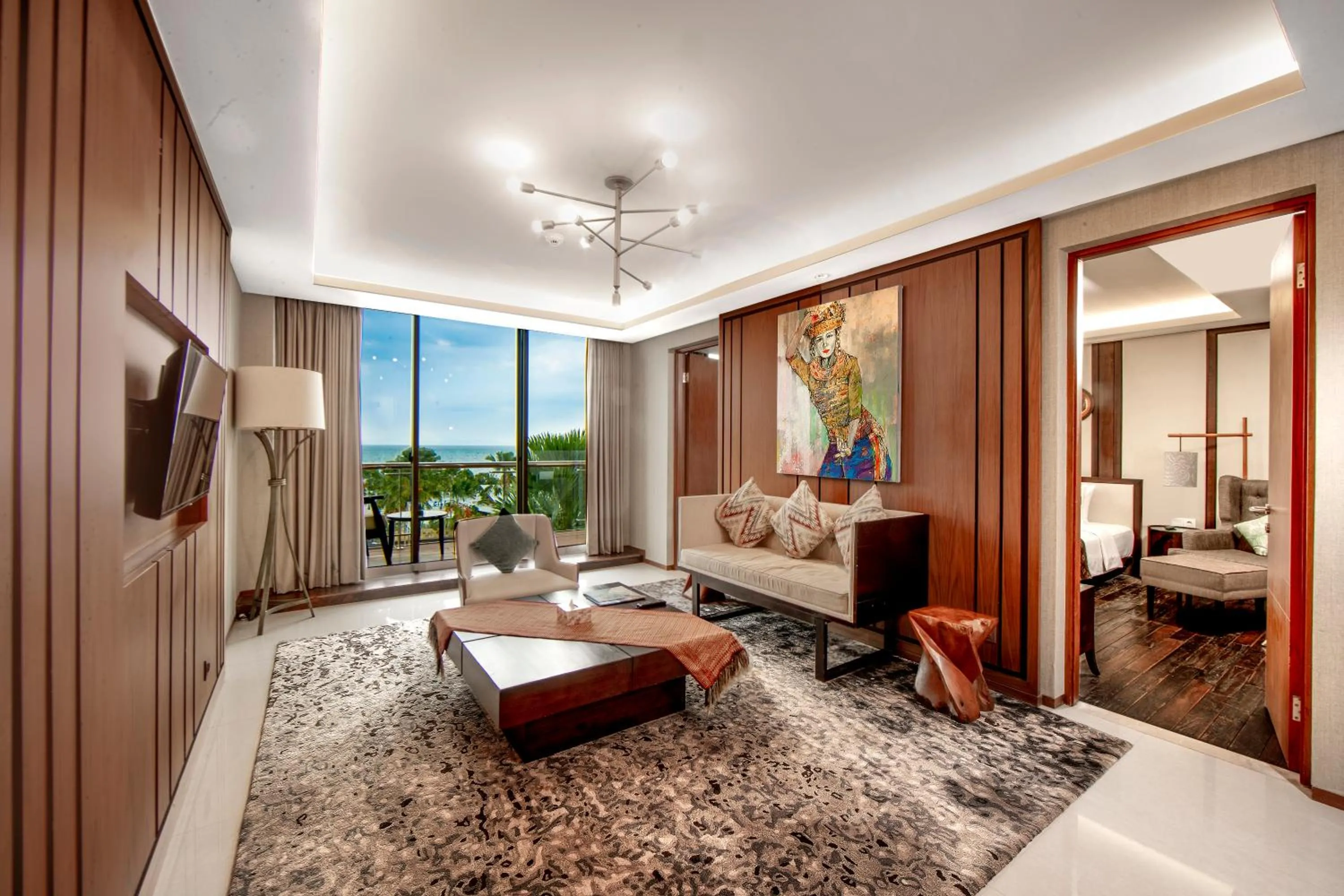 Living room, Bed in Aruna Senggigi Resort & Convention