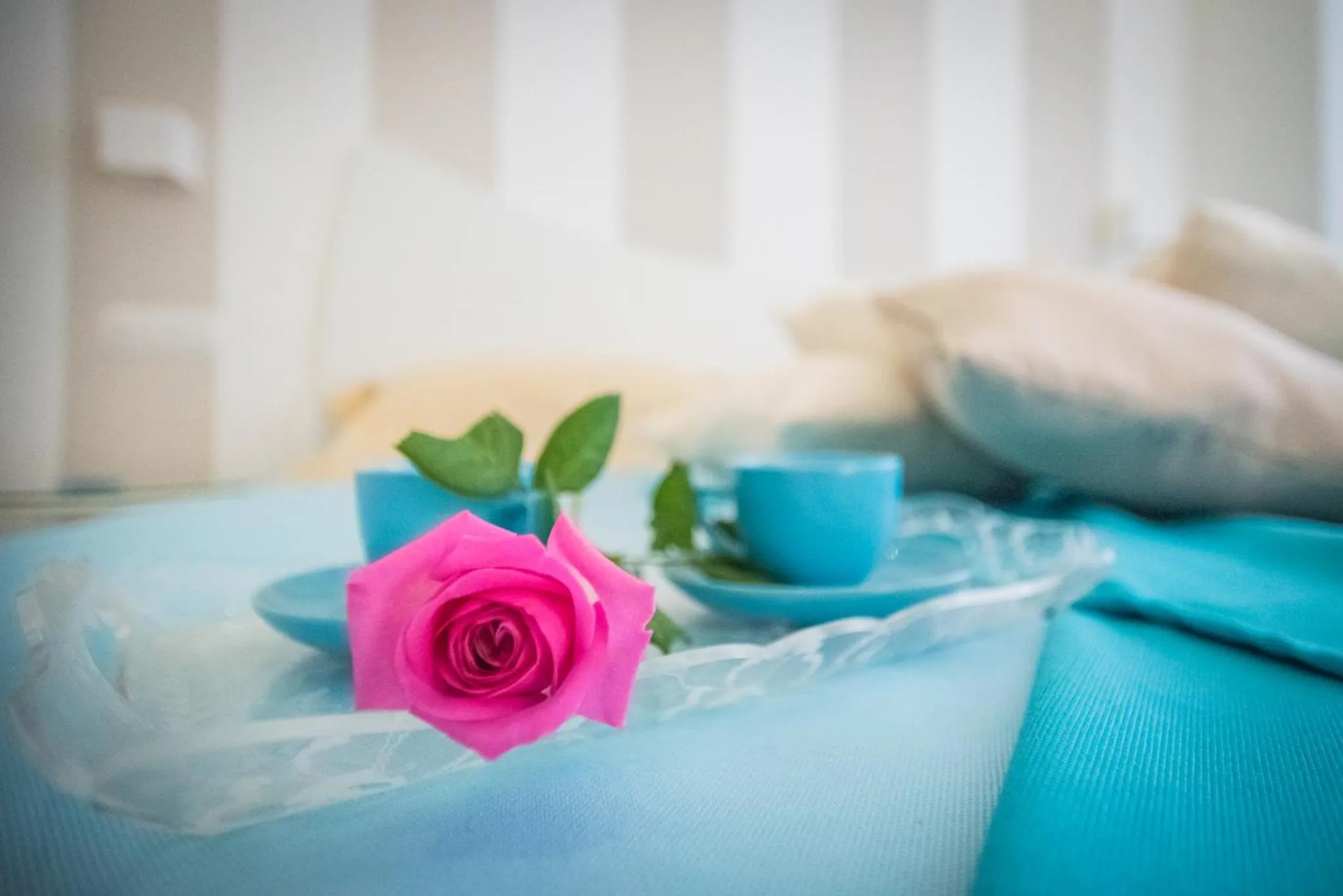 Bedroom, Bed in Chiaro di Luna