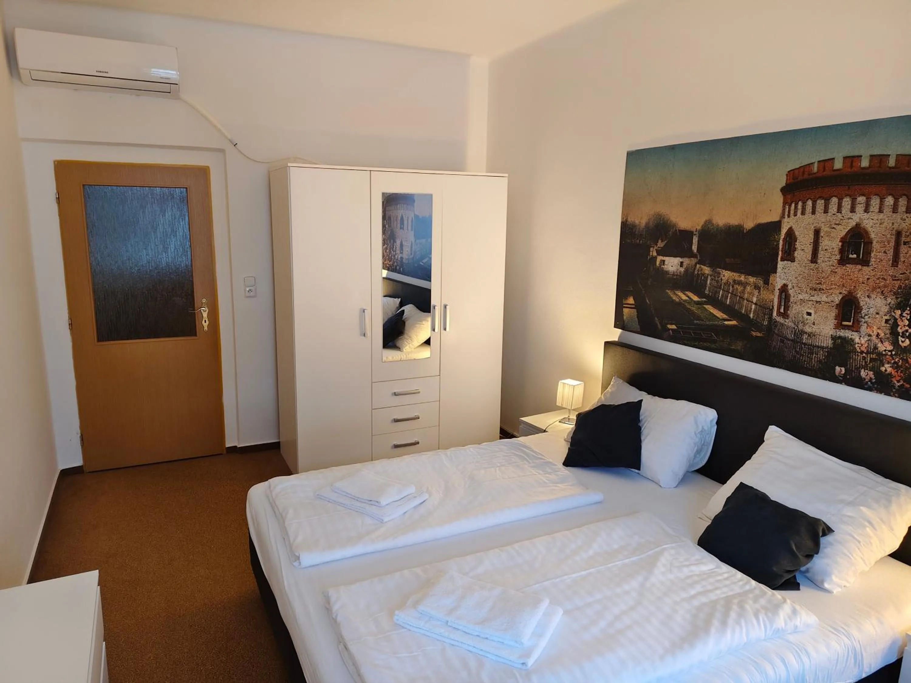 Bed in Hotel Bílý Koníček