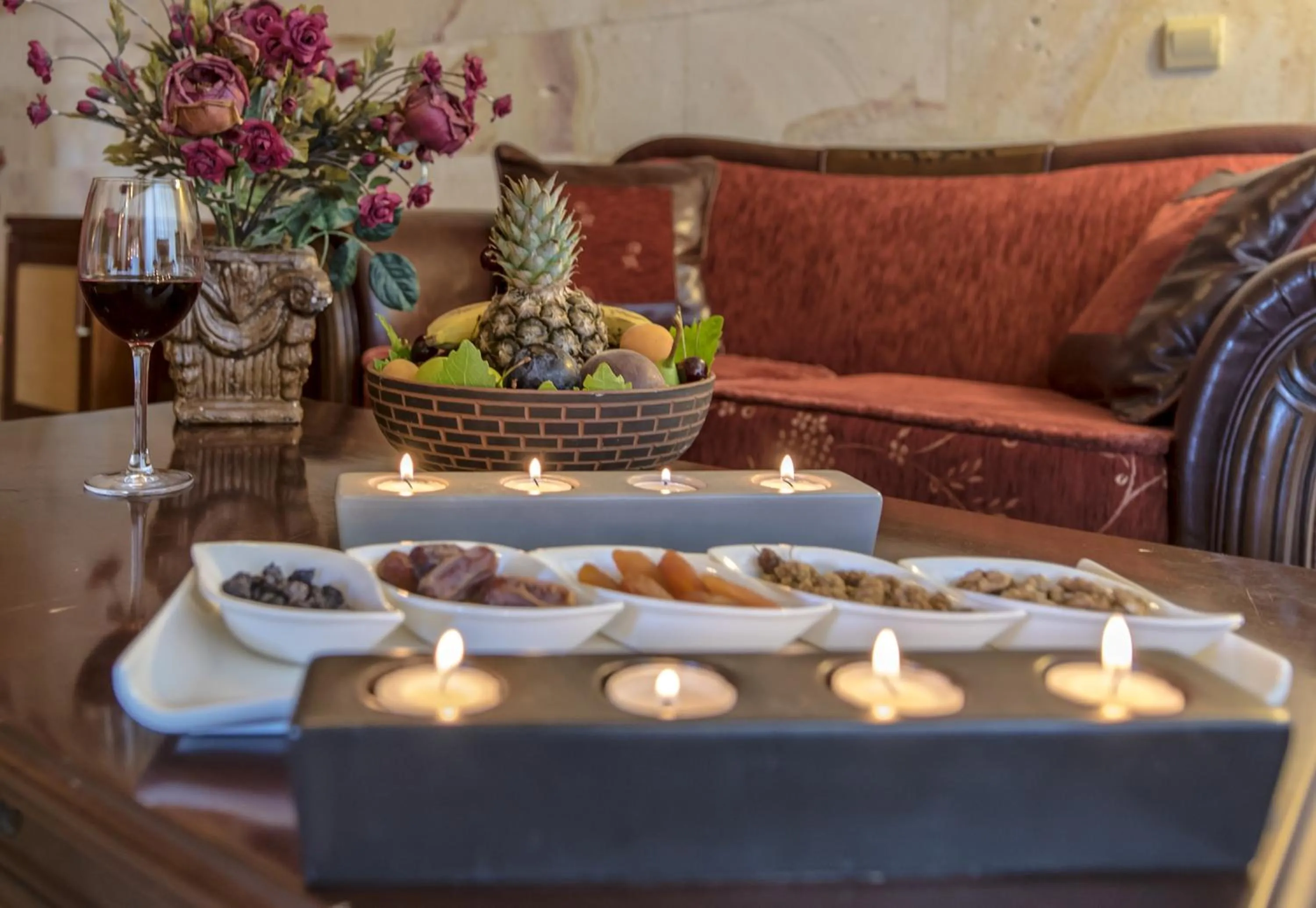 Living room in Uchisar Kaya Otel