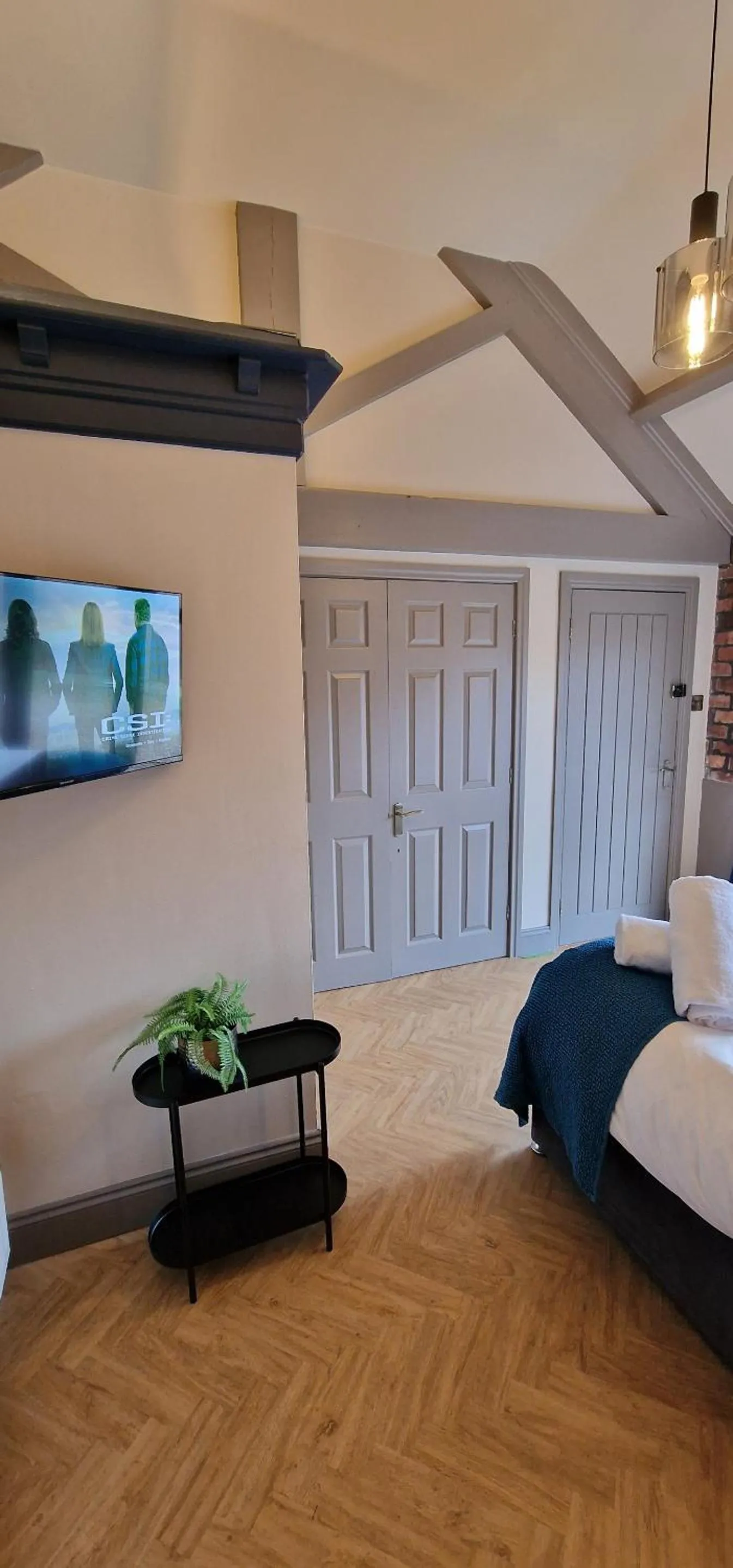 Bedroom, Bed in Thorpe Thewles Lodge