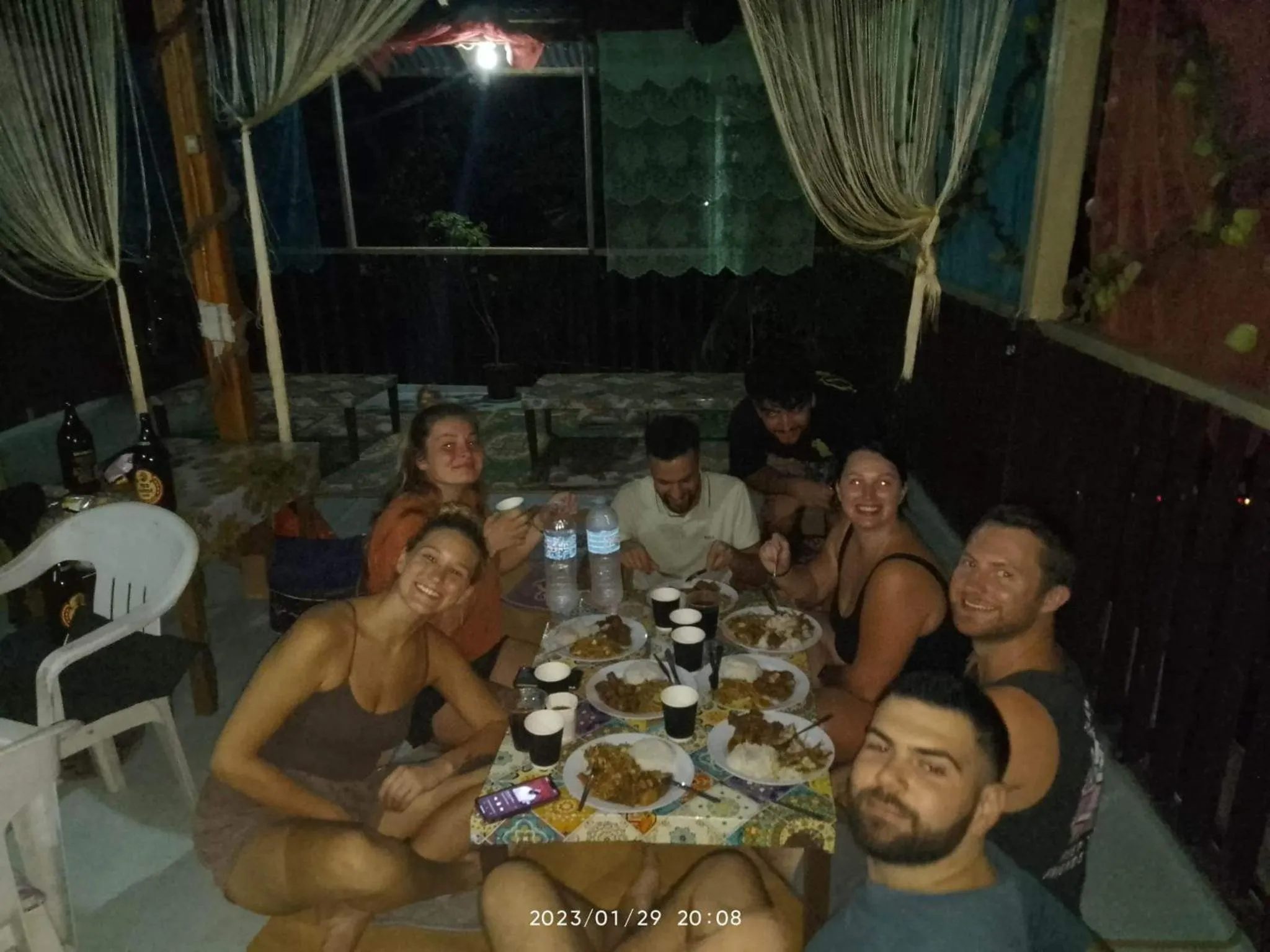 Dinner in Sun Valley Hostel