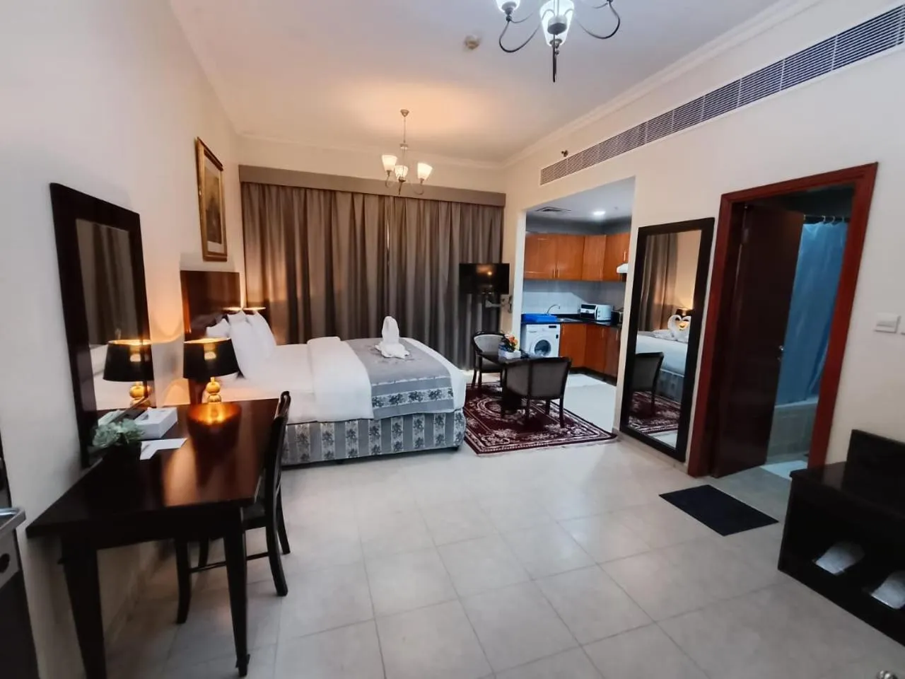 Bed in Icon Hotel Apartments