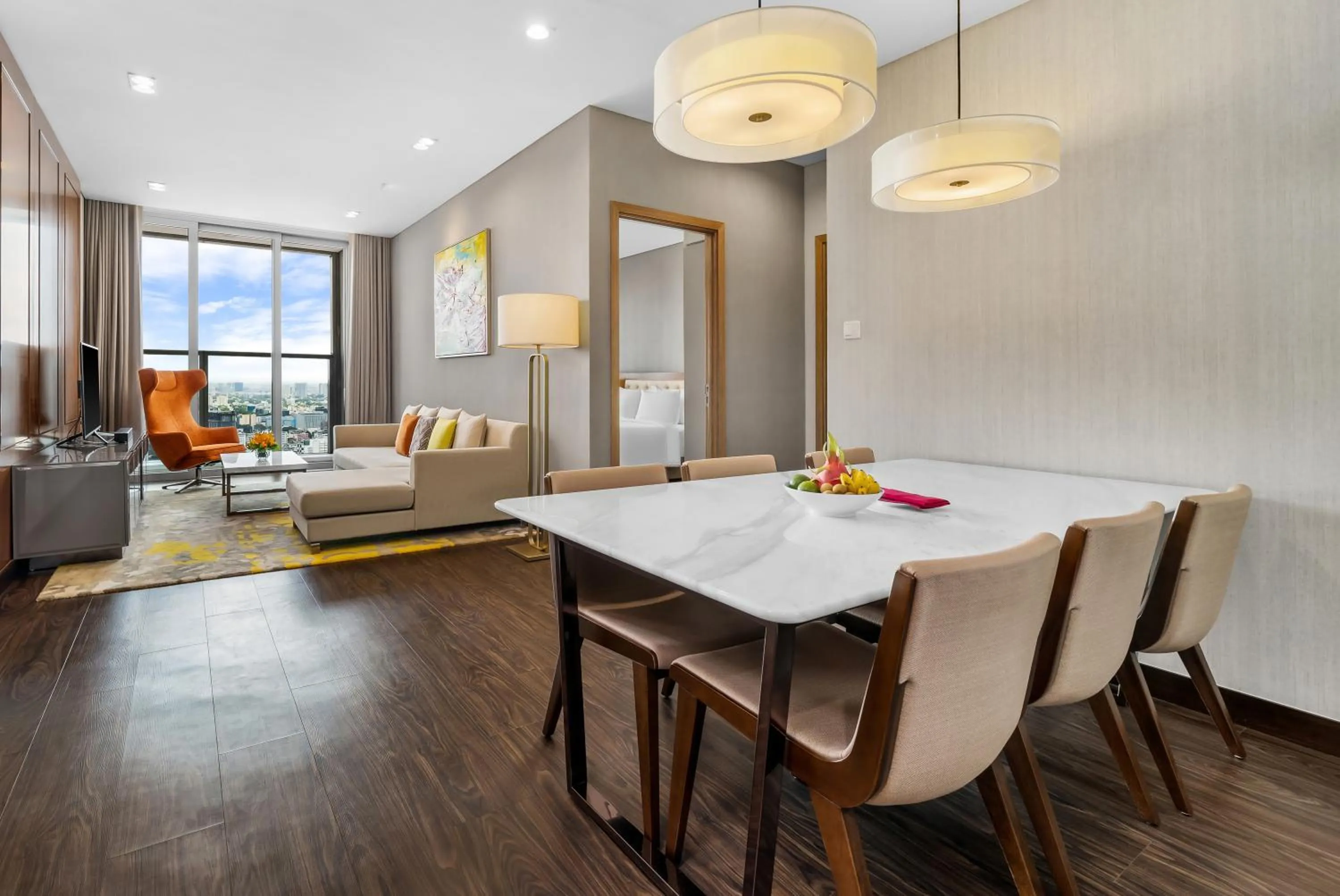 Living room in Sedona Suites Ho Chi Minh City