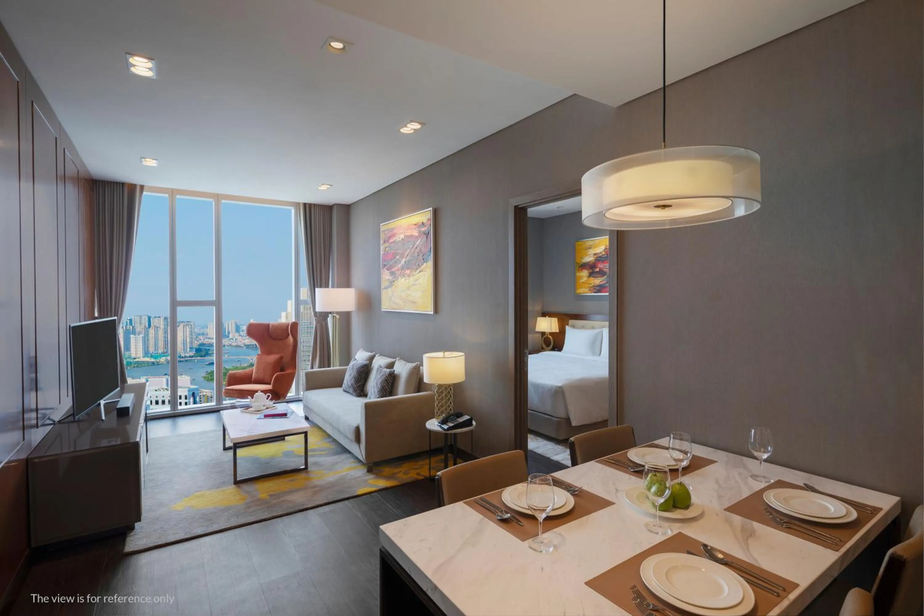 Living room in Sedona Suites Ho Chi Minh City