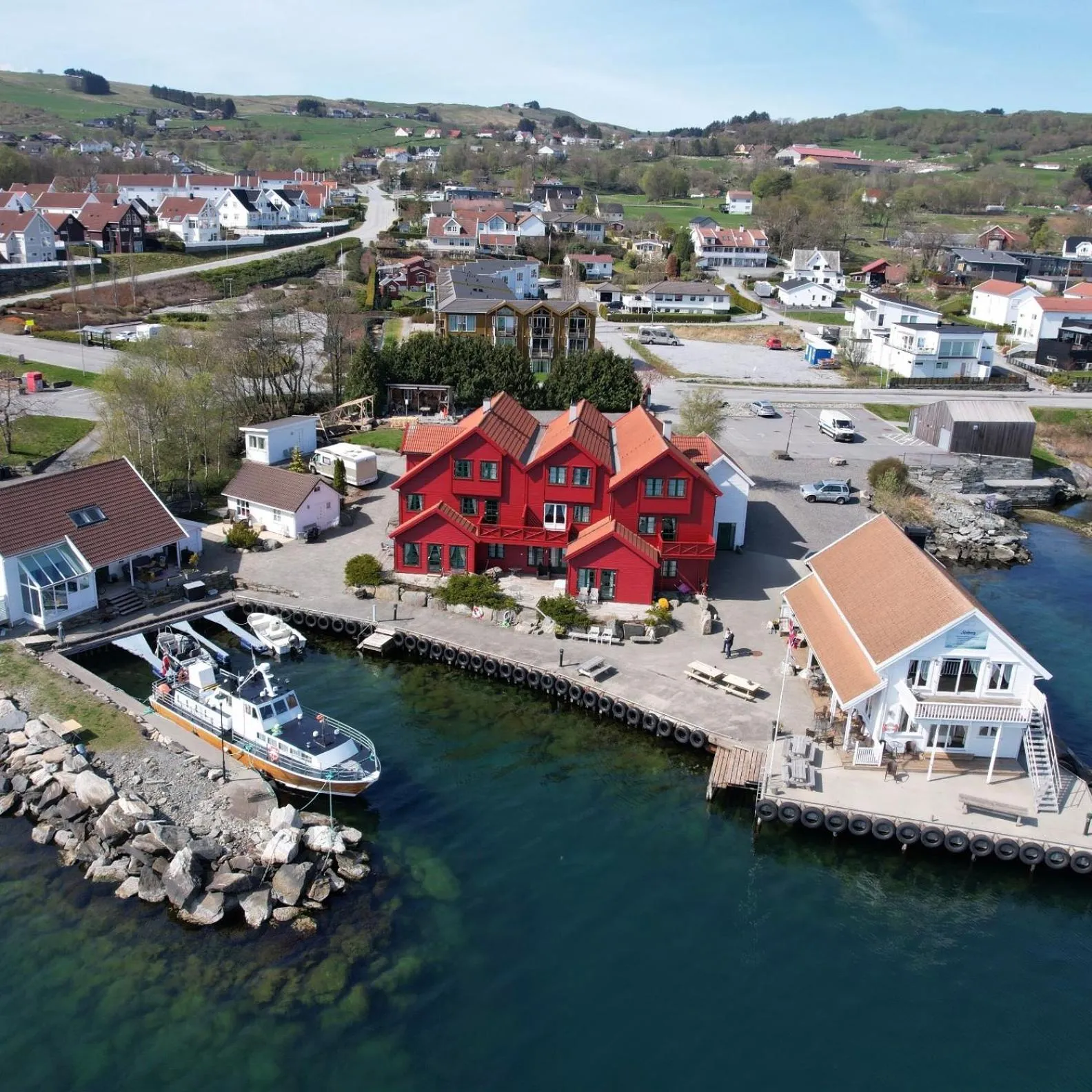 Property building in Sjøberg Hotell og Ferie Leiligheter