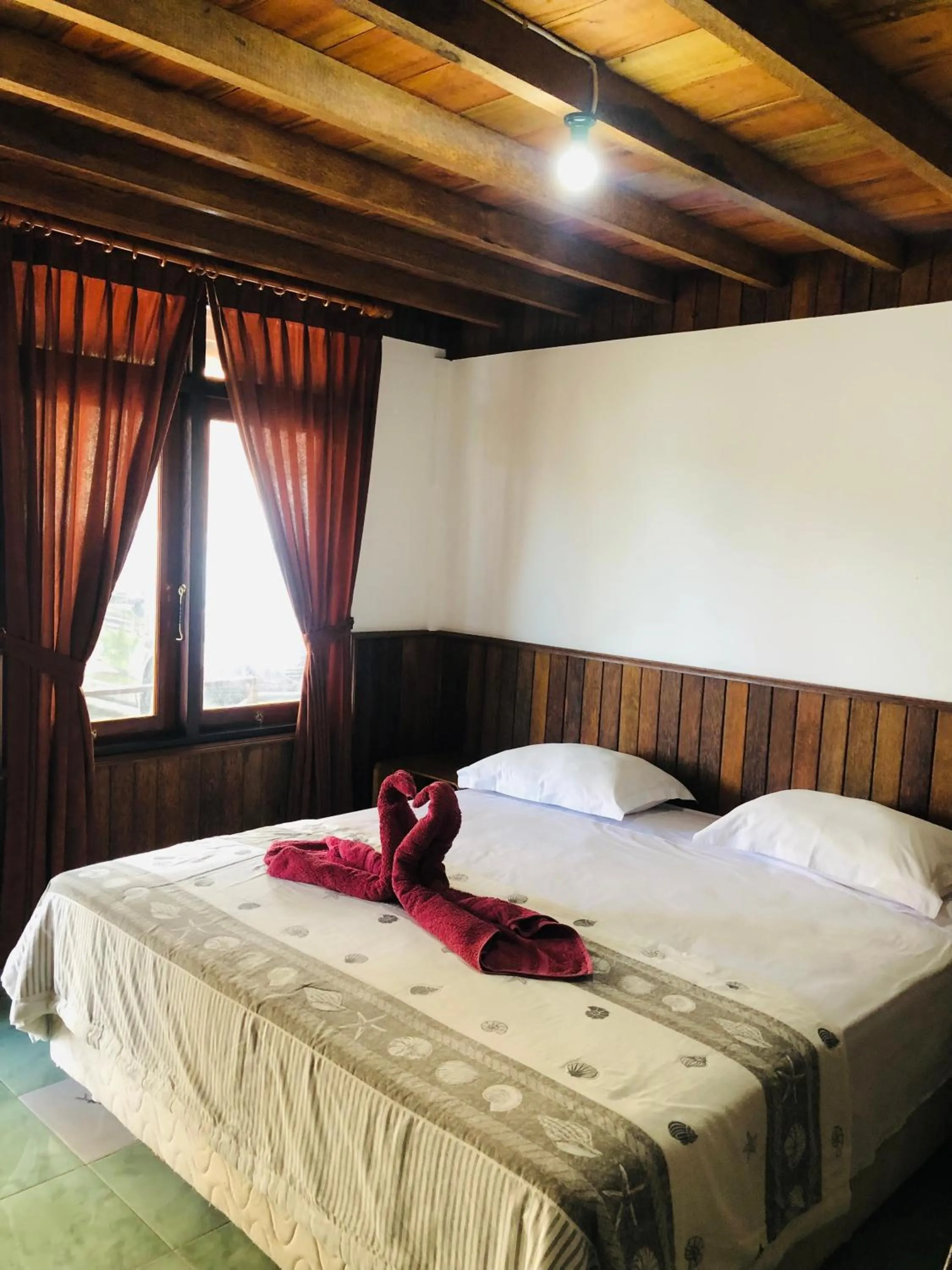 Bed in Padangbai Beach inn