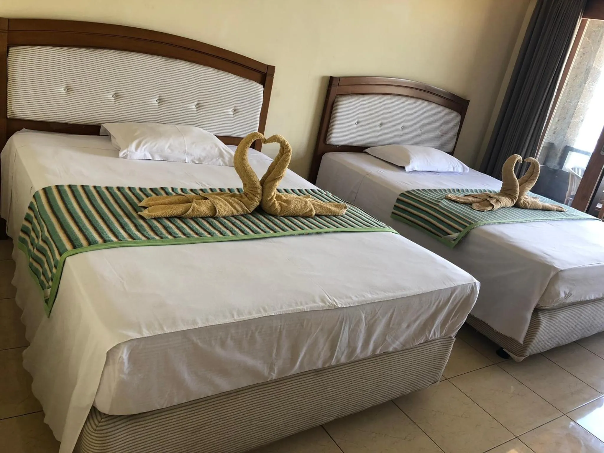 Bed in Padangbai Beach inn