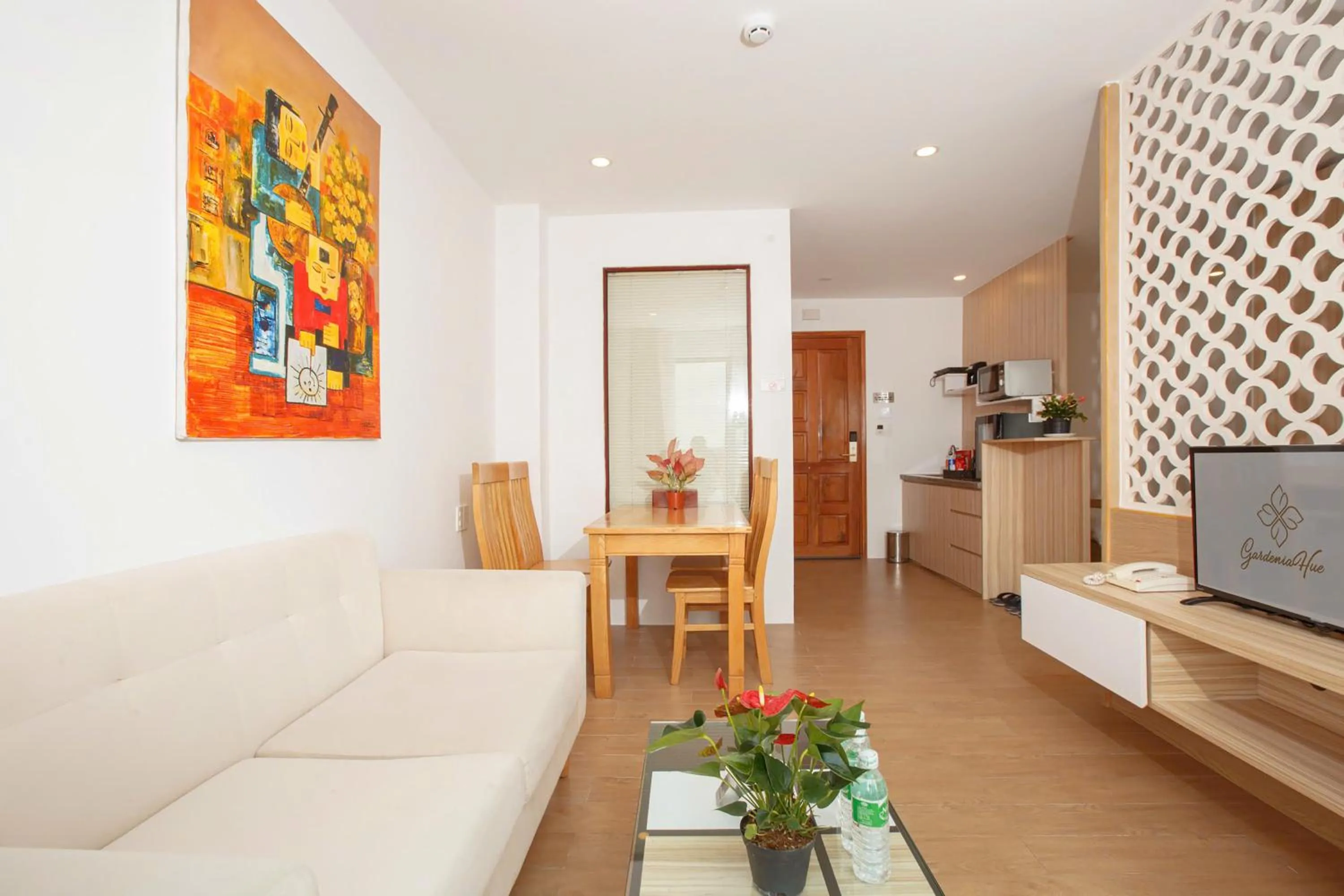 Living room in Gardenia Hue Hotel