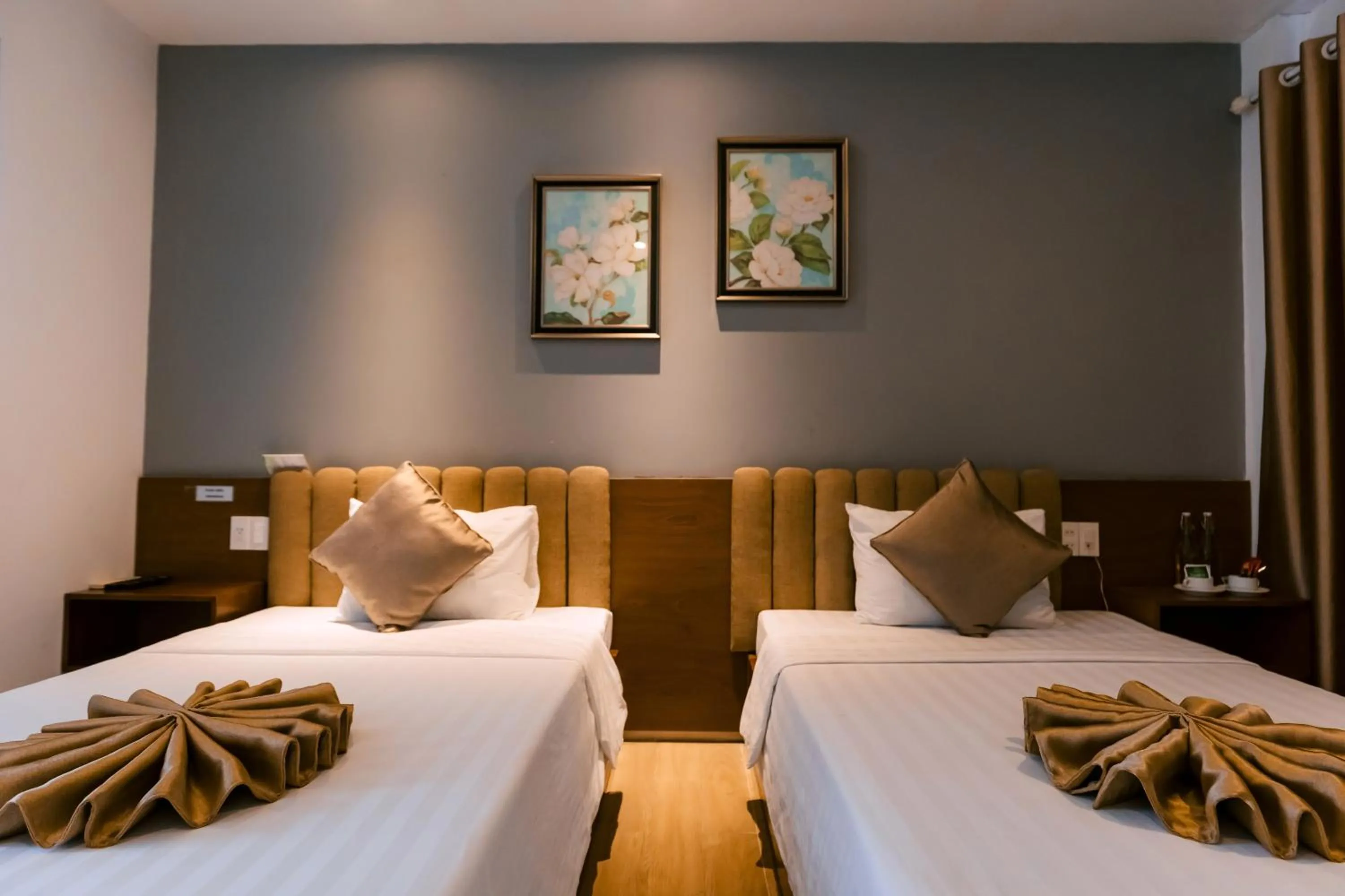 Bed in Gardenia Hue Hotel