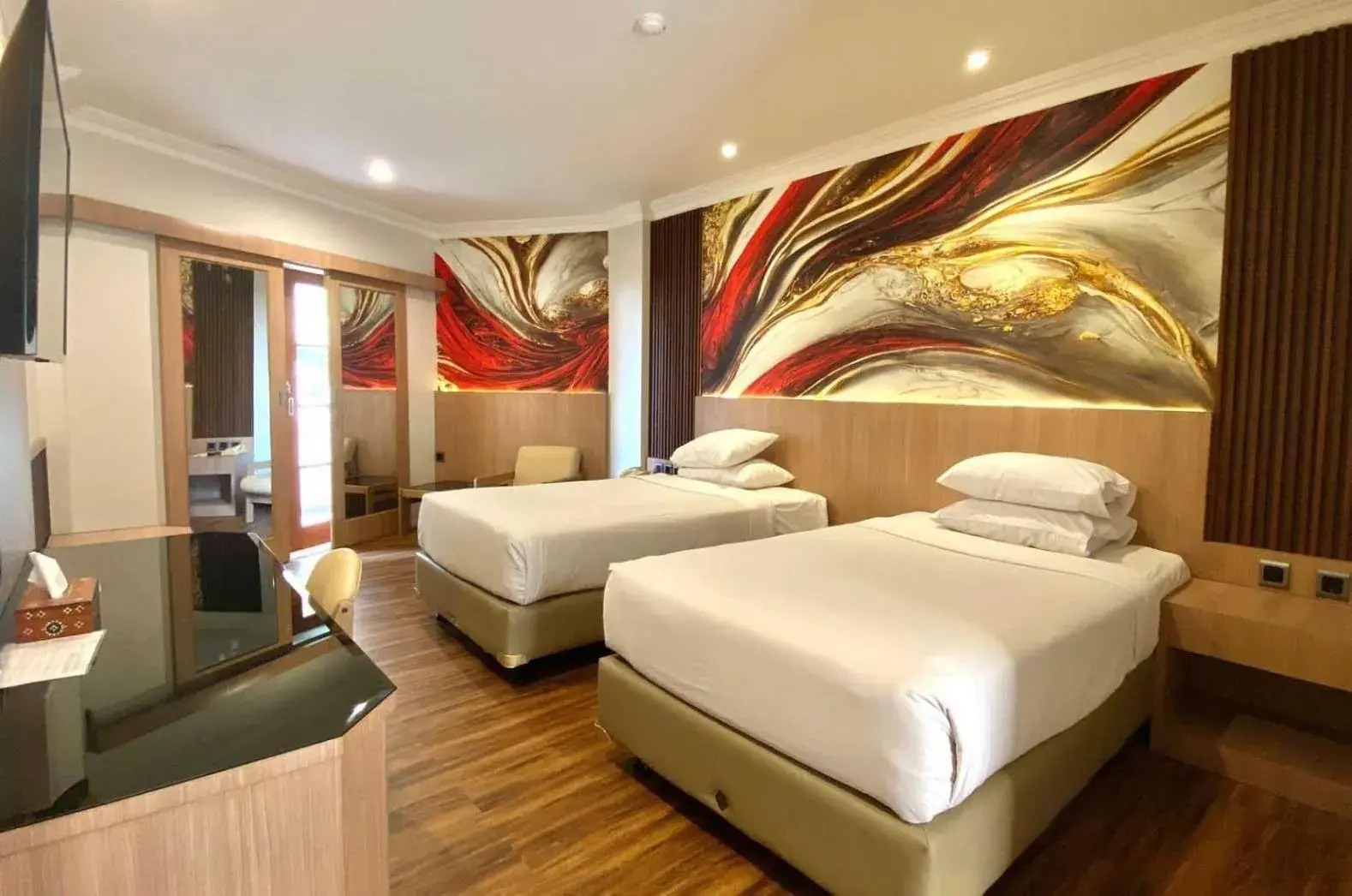 Double or Twin Room with Balcony in Lombok Raya Hotel Double or Twin Room with Balcony in Lombok Raya Hotel