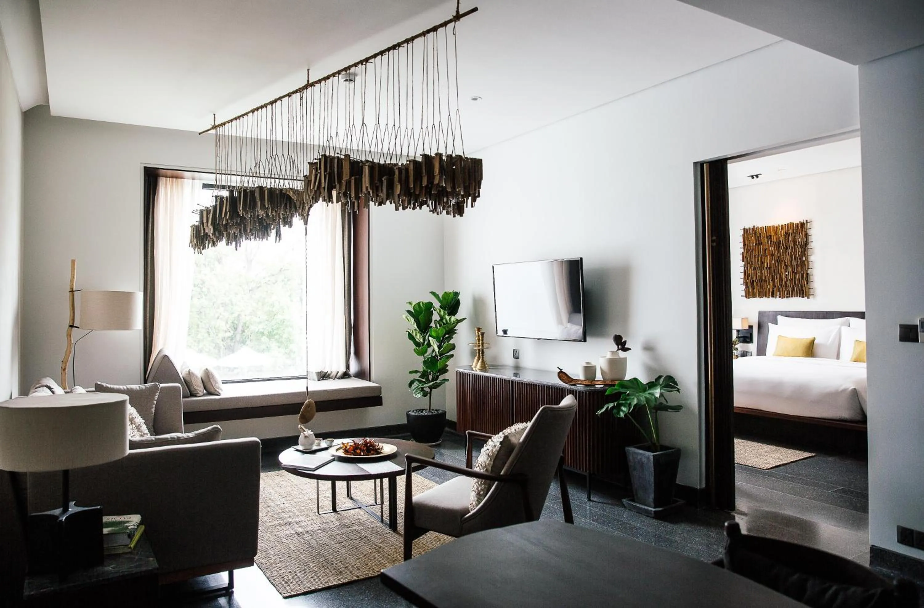 TV and multimedia, Bed in Treeline Urban Resort