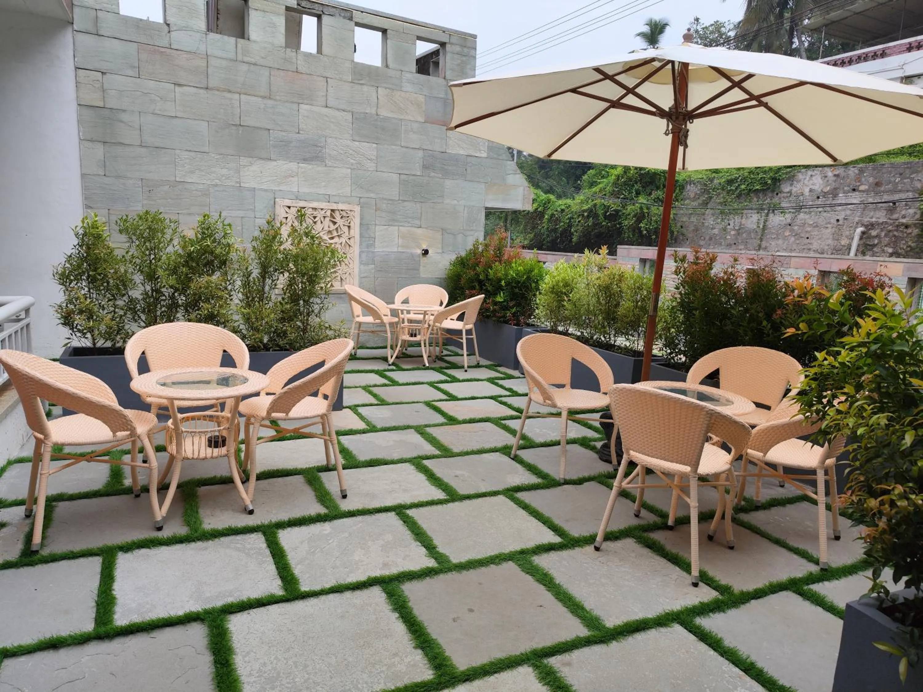 Seating area in Getaway Beach Resort Kovalam