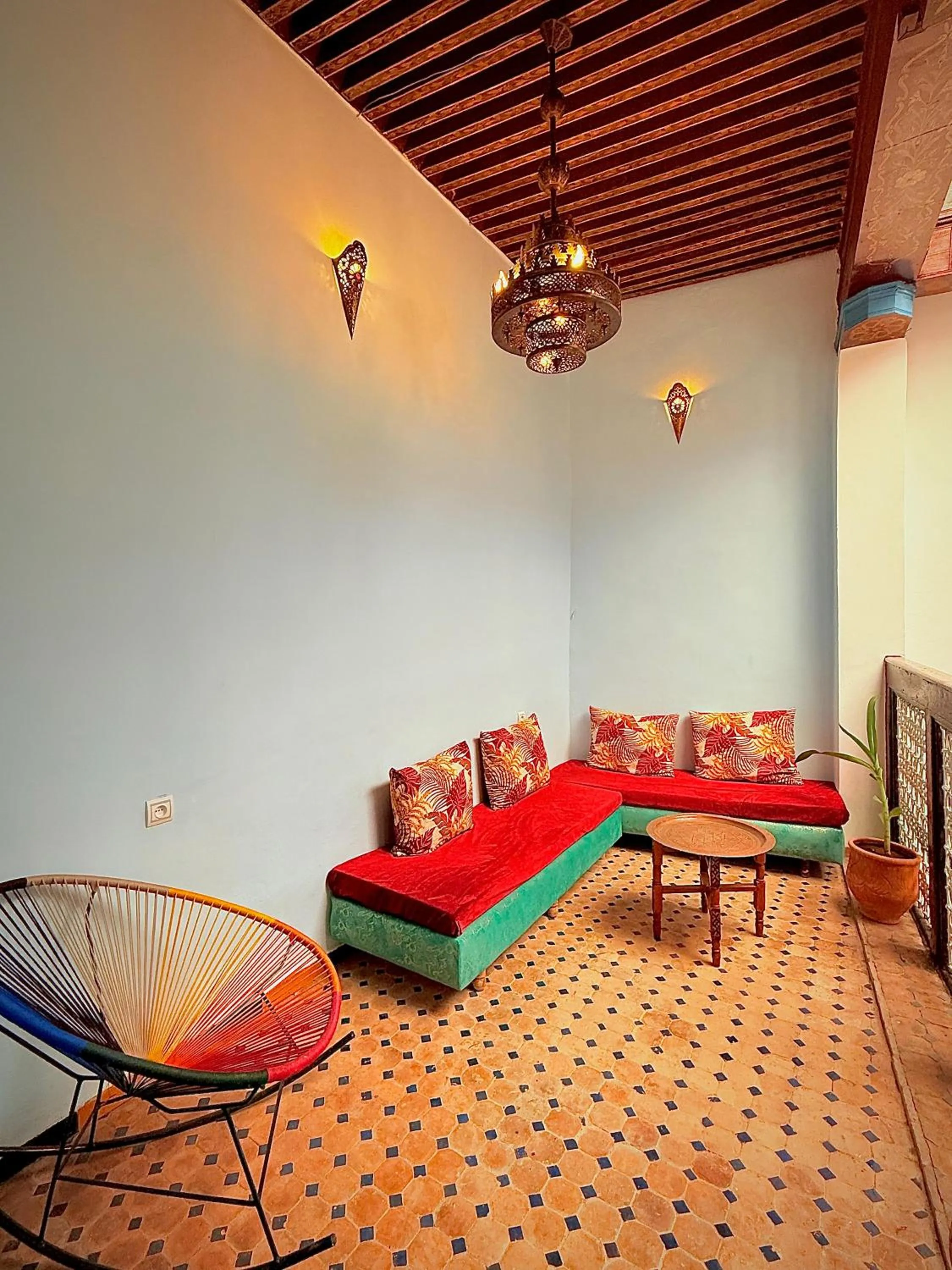 Patio, Bed in Riad DAR FES