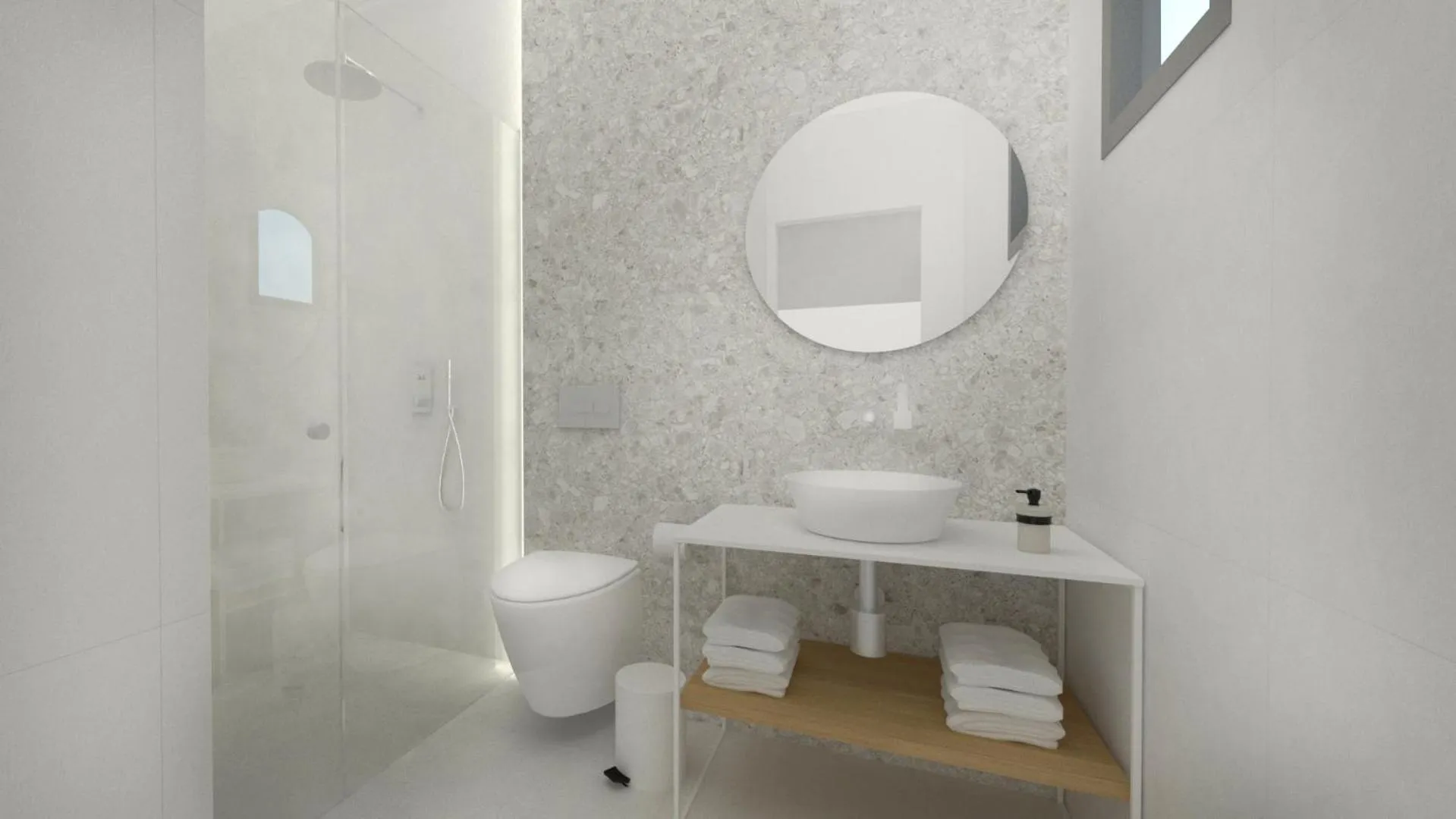 Bathroom in Mougre studios