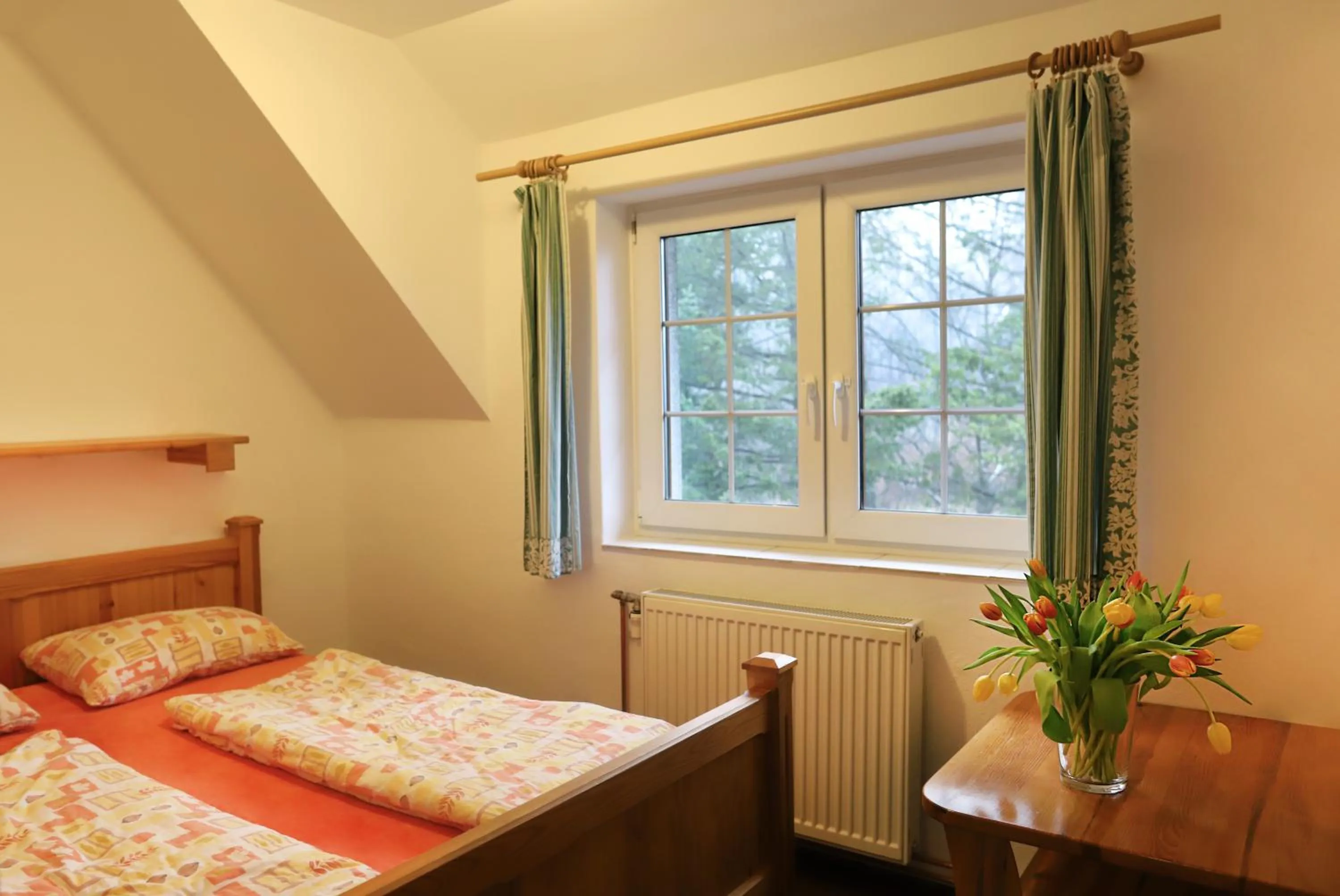 Bed in Hotel Sirákov