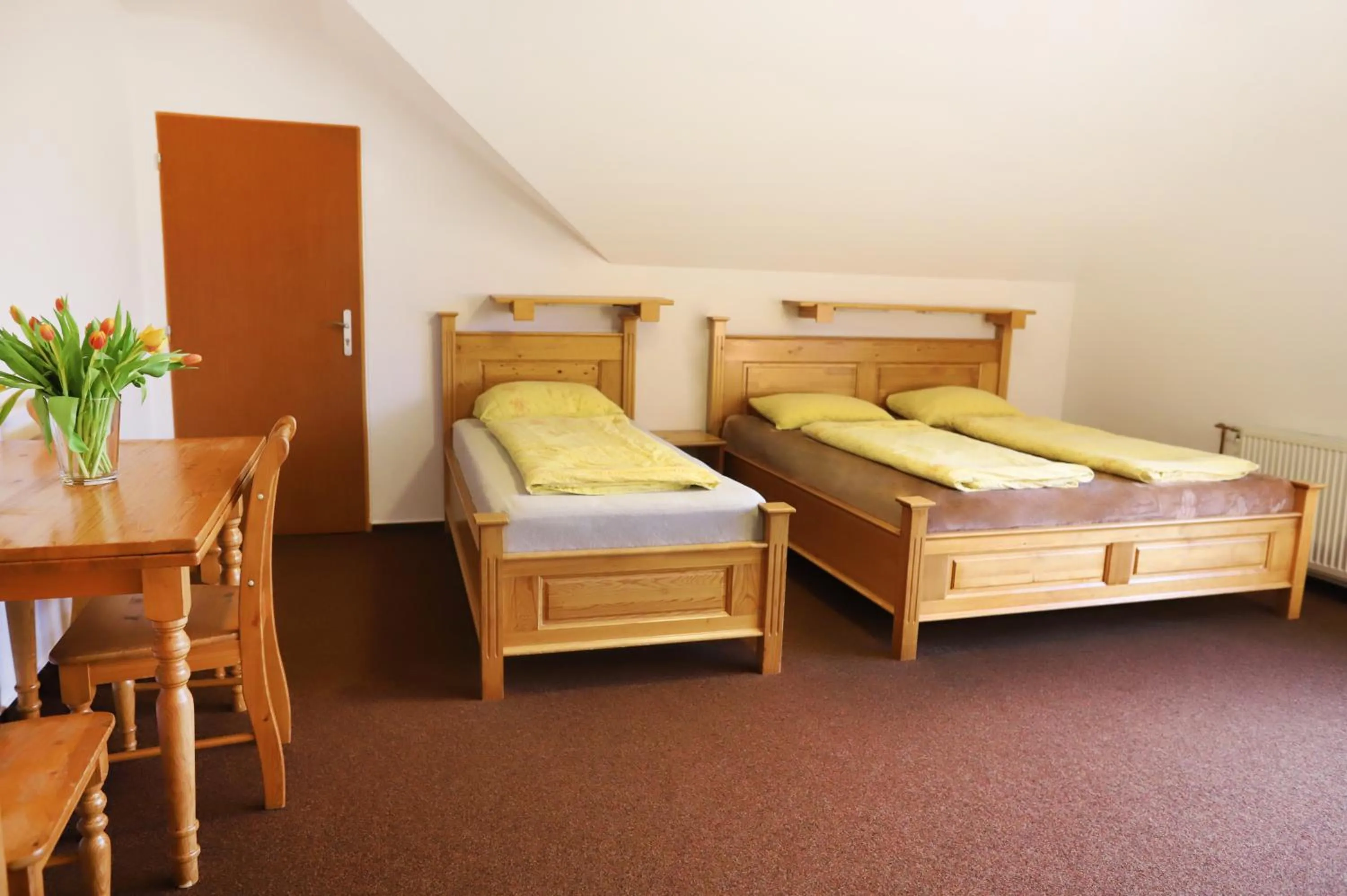 Bed in Hotel Sirákov