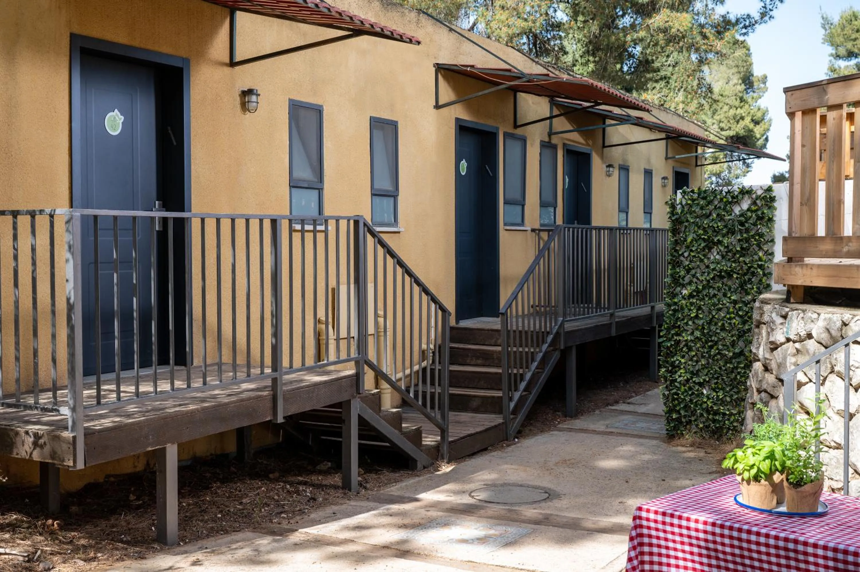 Balcony/Terrace in Kibbutz Malkiya Travel Hotel