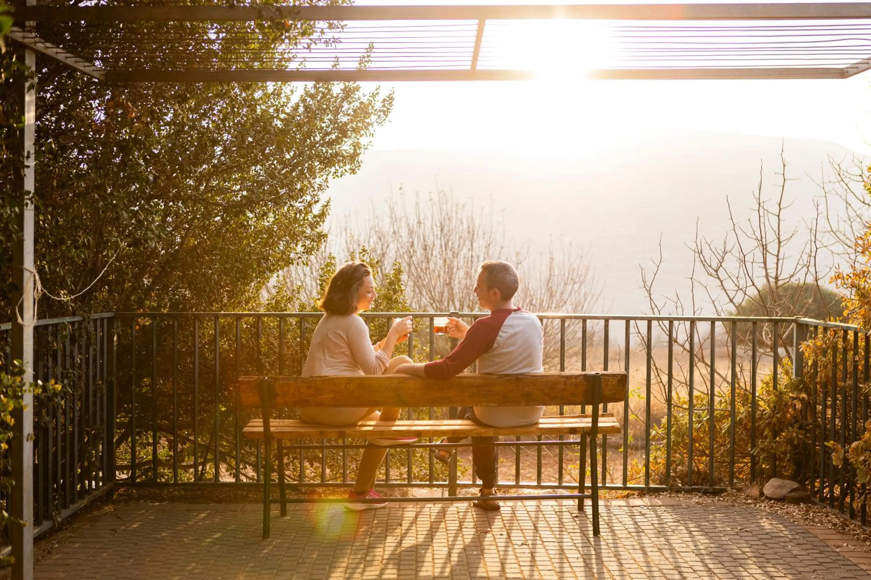 Balcony/Terrace in Kibbutz Malkiya Travel Hotel