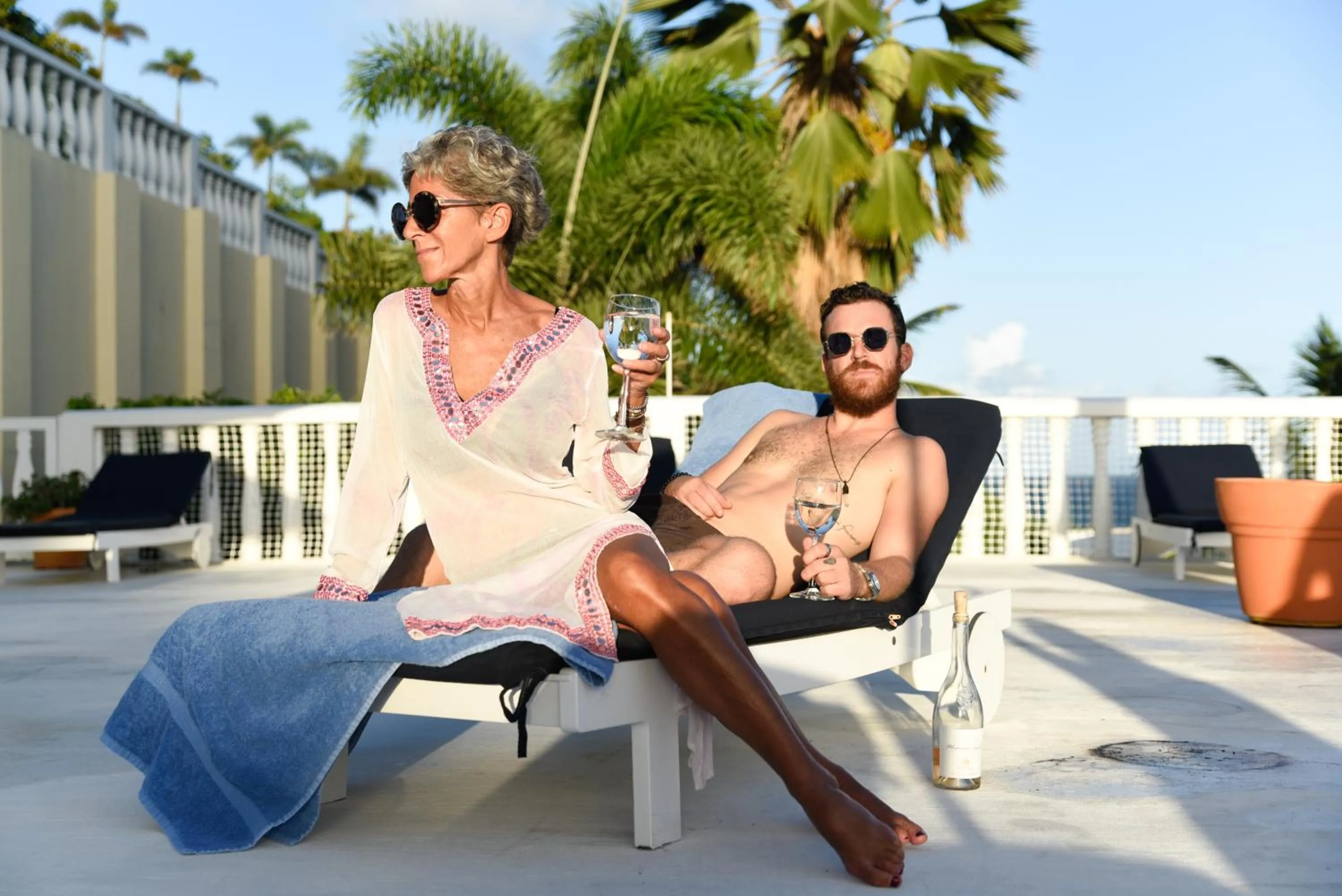 sunbed in Princess Heights Luxury Condo Hotel