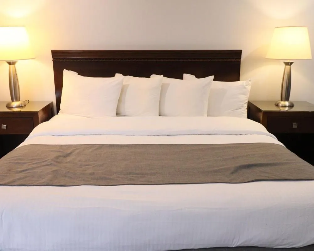 Bed in Algonquin Lakeside Inn