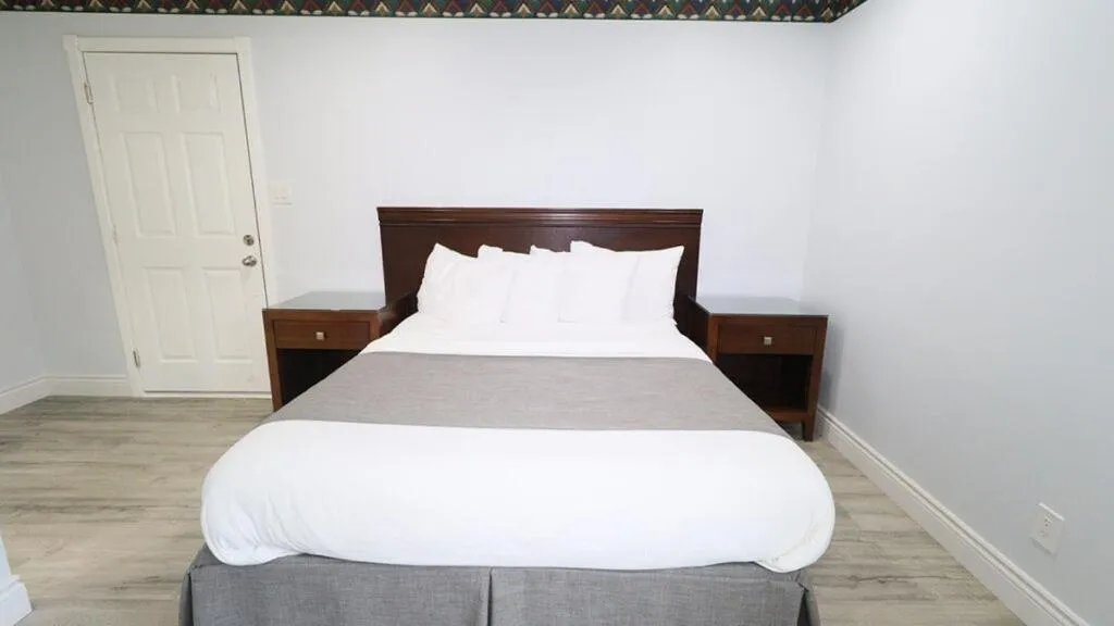 Bed in Algonquin Lakeside Inn