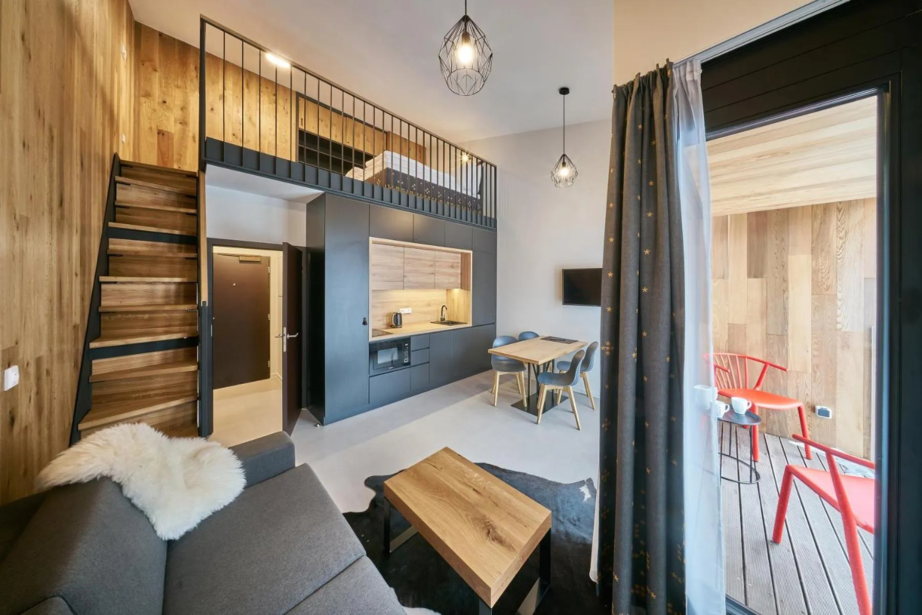 Patio, Bed in Aparthotel Svatý Vavřinec