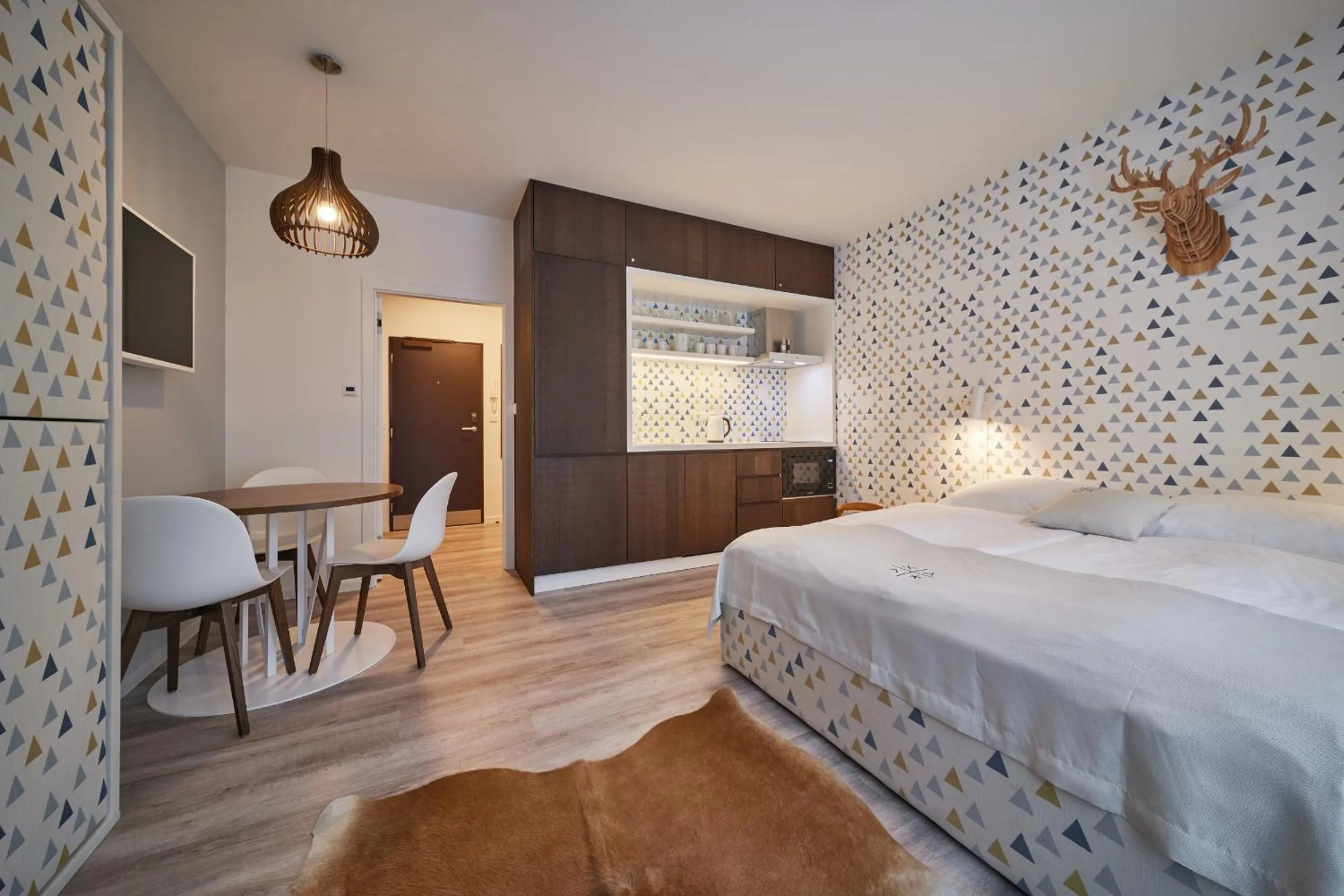 Bed in Aparthotel Svatý Vavřinec