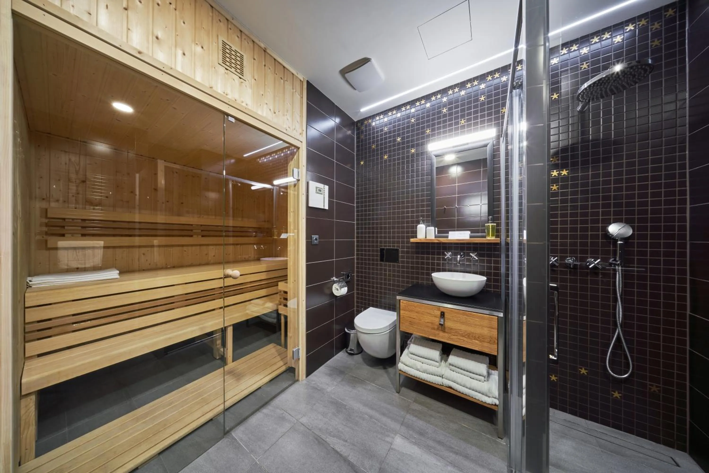 Sauna in Aparthotel Svatý Vavřinec