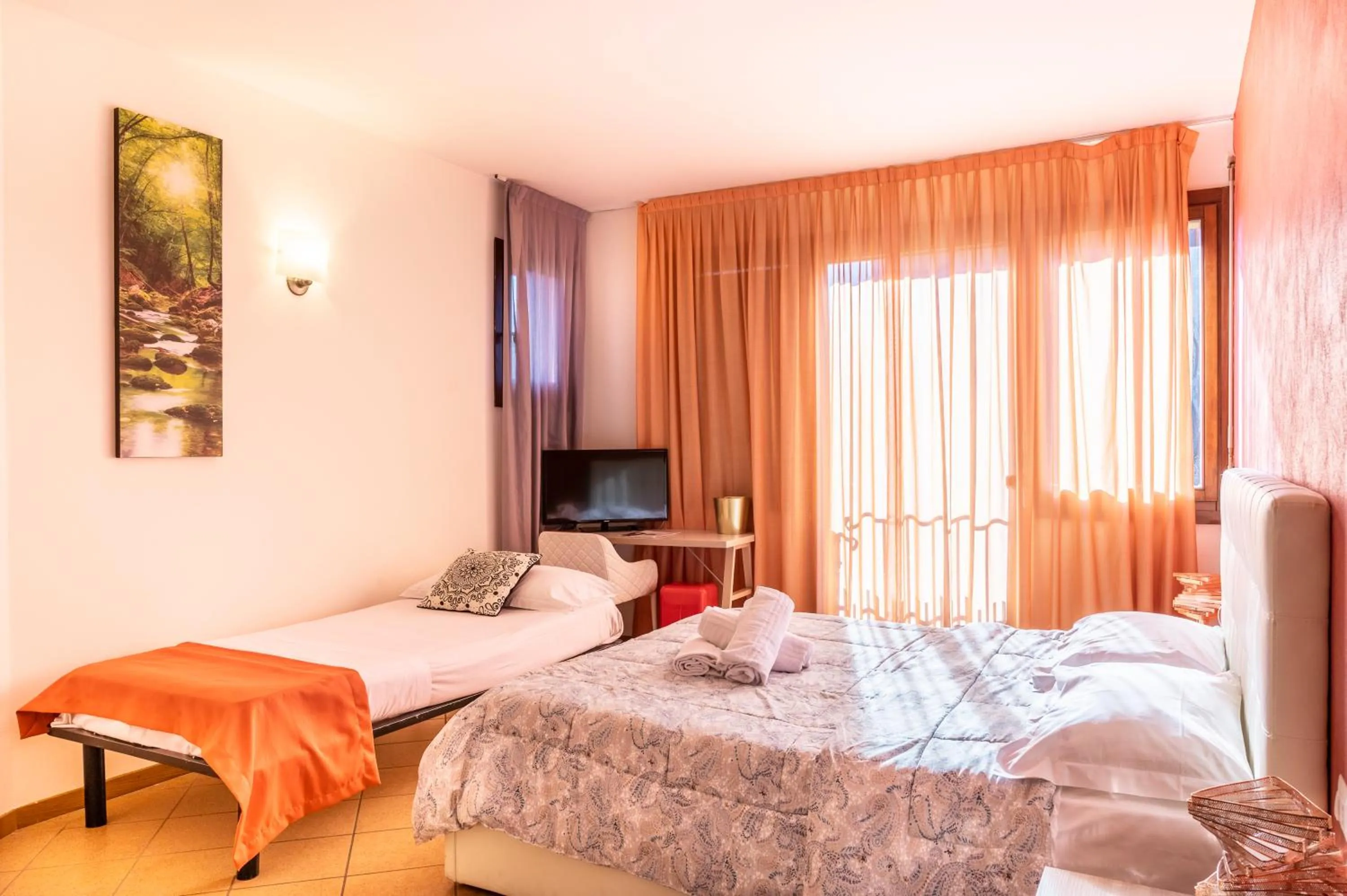 Bed in Lake Como Golf Hotel