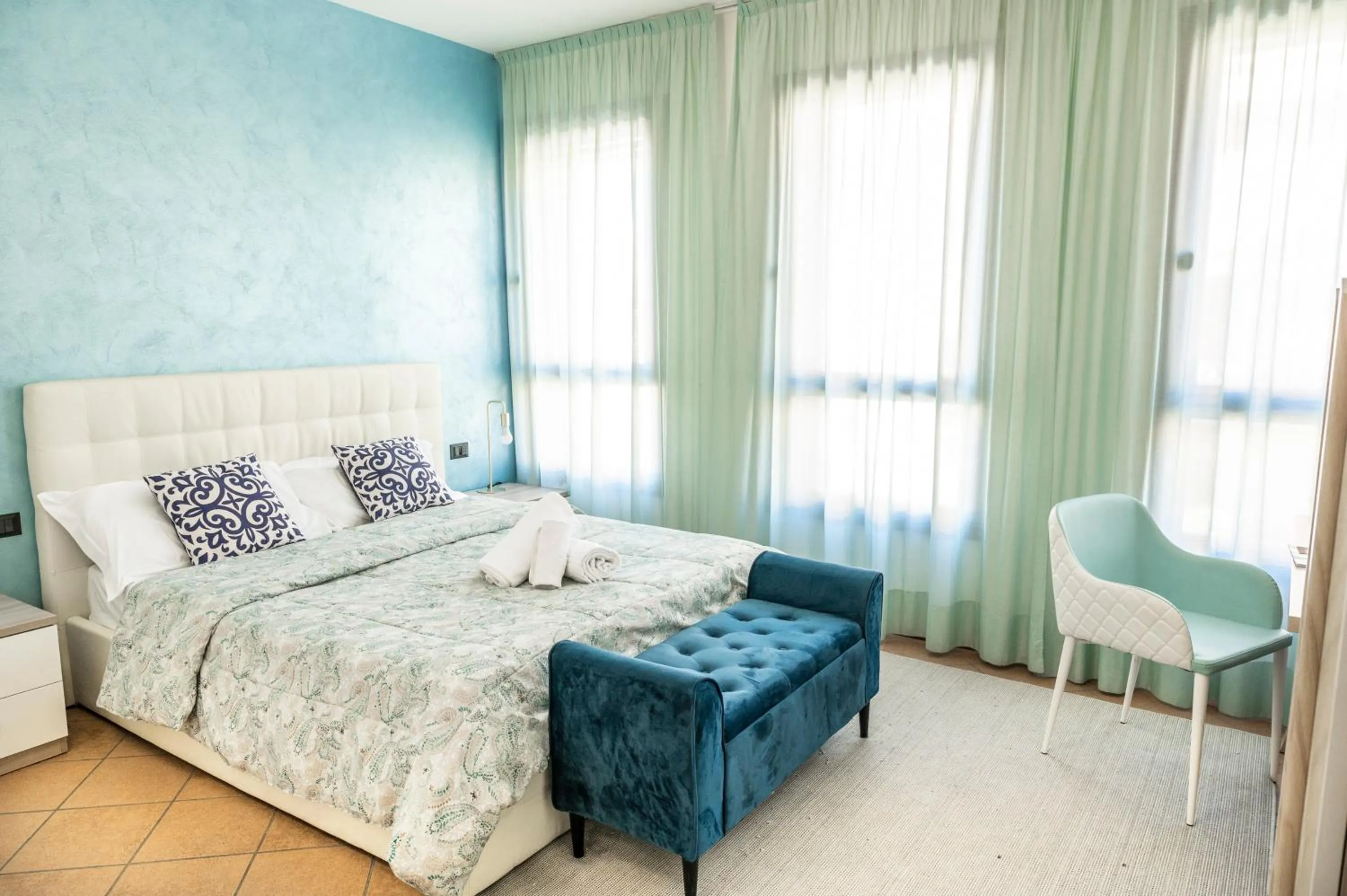 Bed in Lake Como Golf Hotel