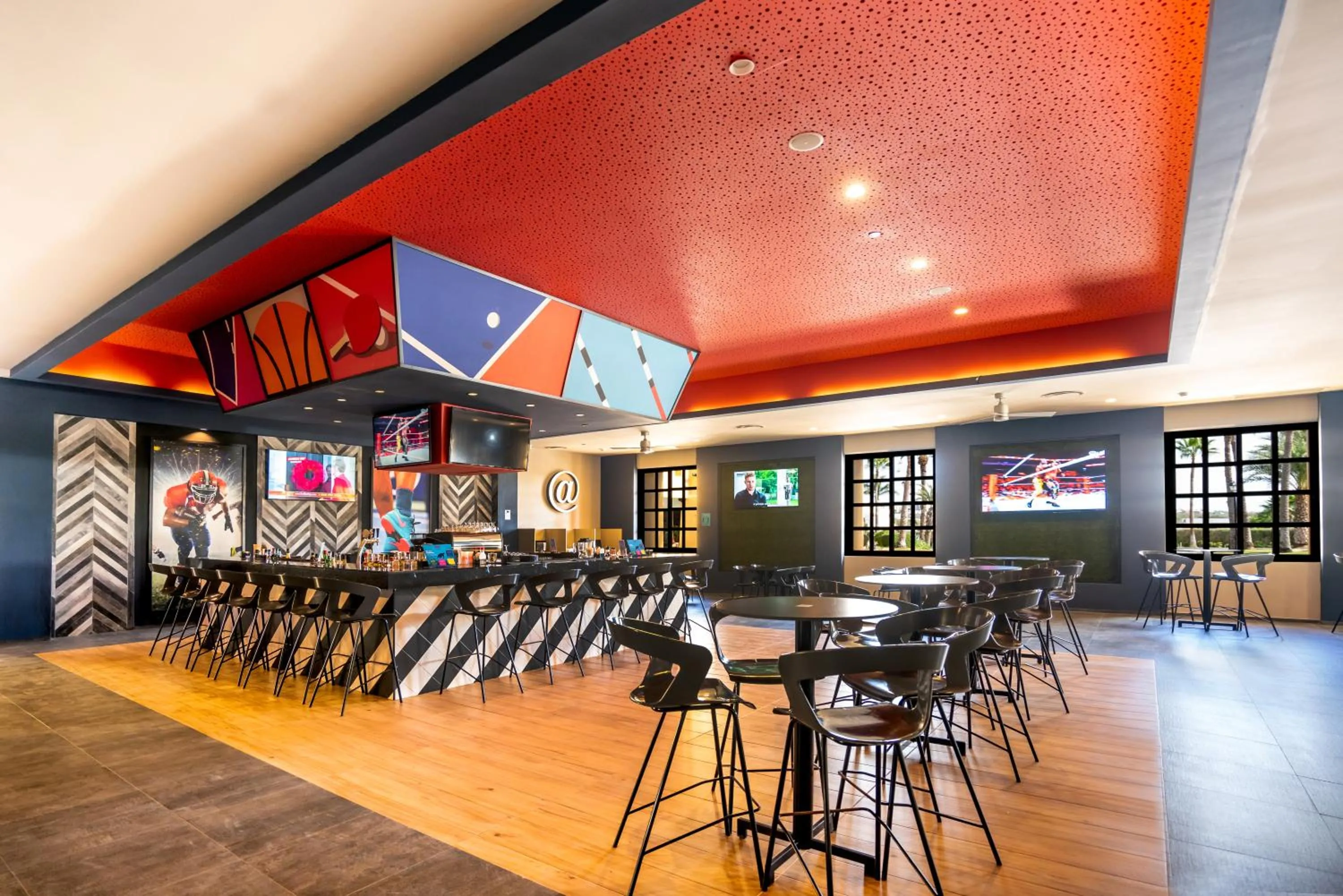 Communal lounge/ TV room in Riu Santa Fe - All Inclusive