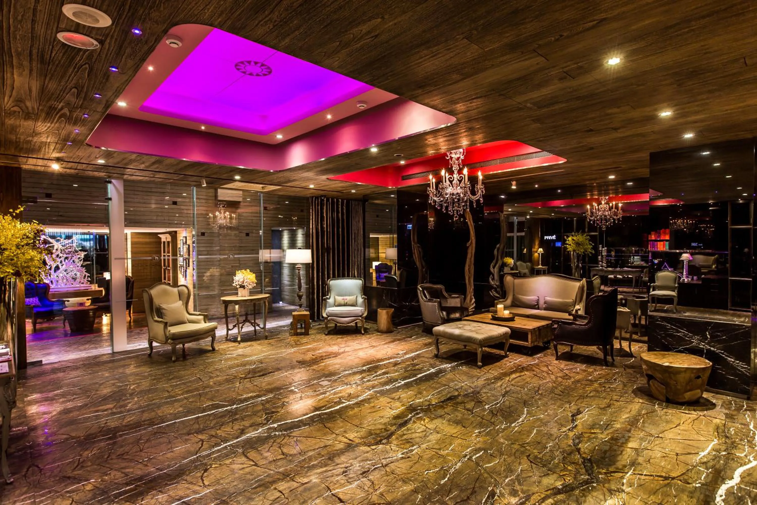 Lobby or reception in inhouse Hotel