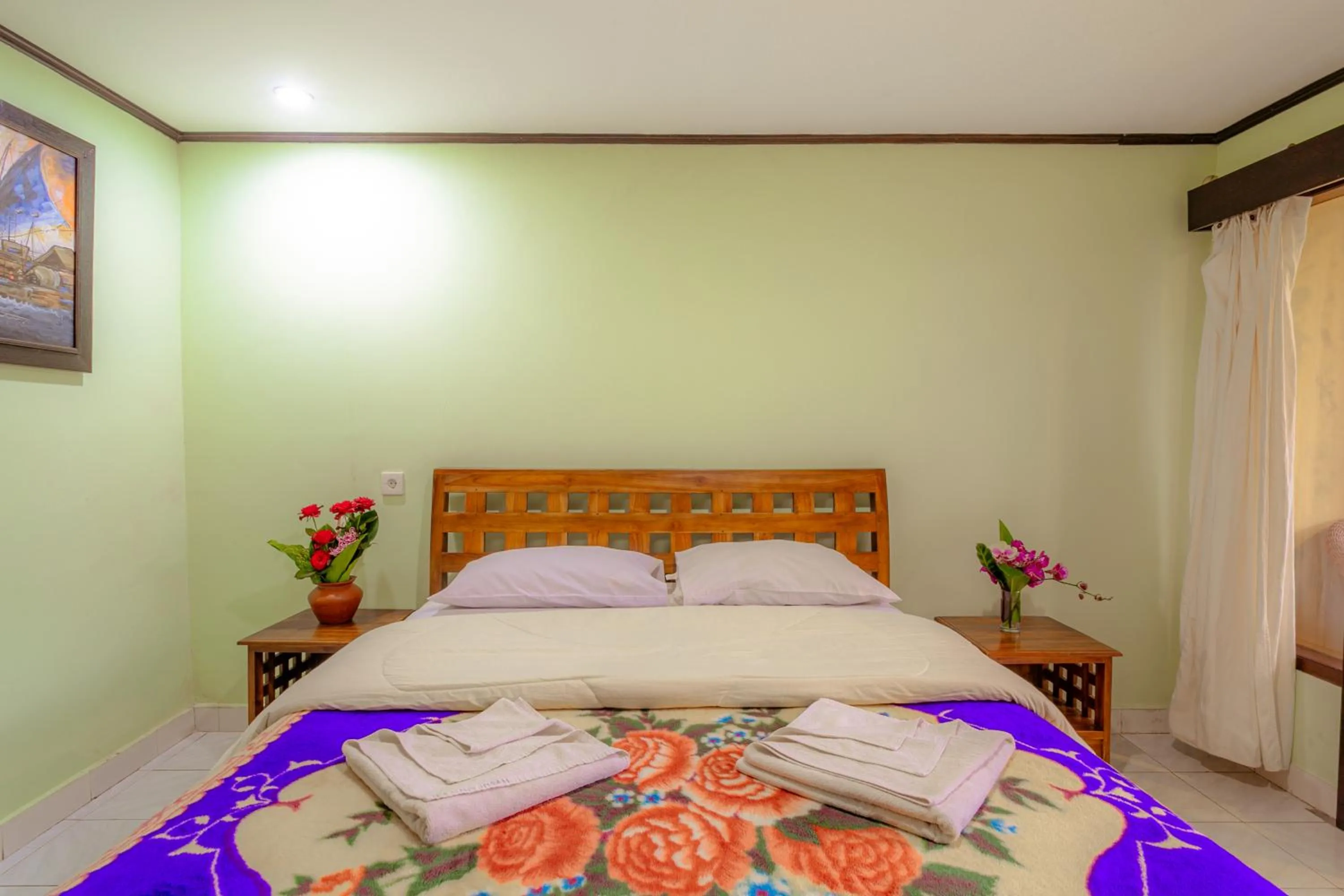 Bed in Pacung Indah Hotel & Restaurant by ecommerceloka