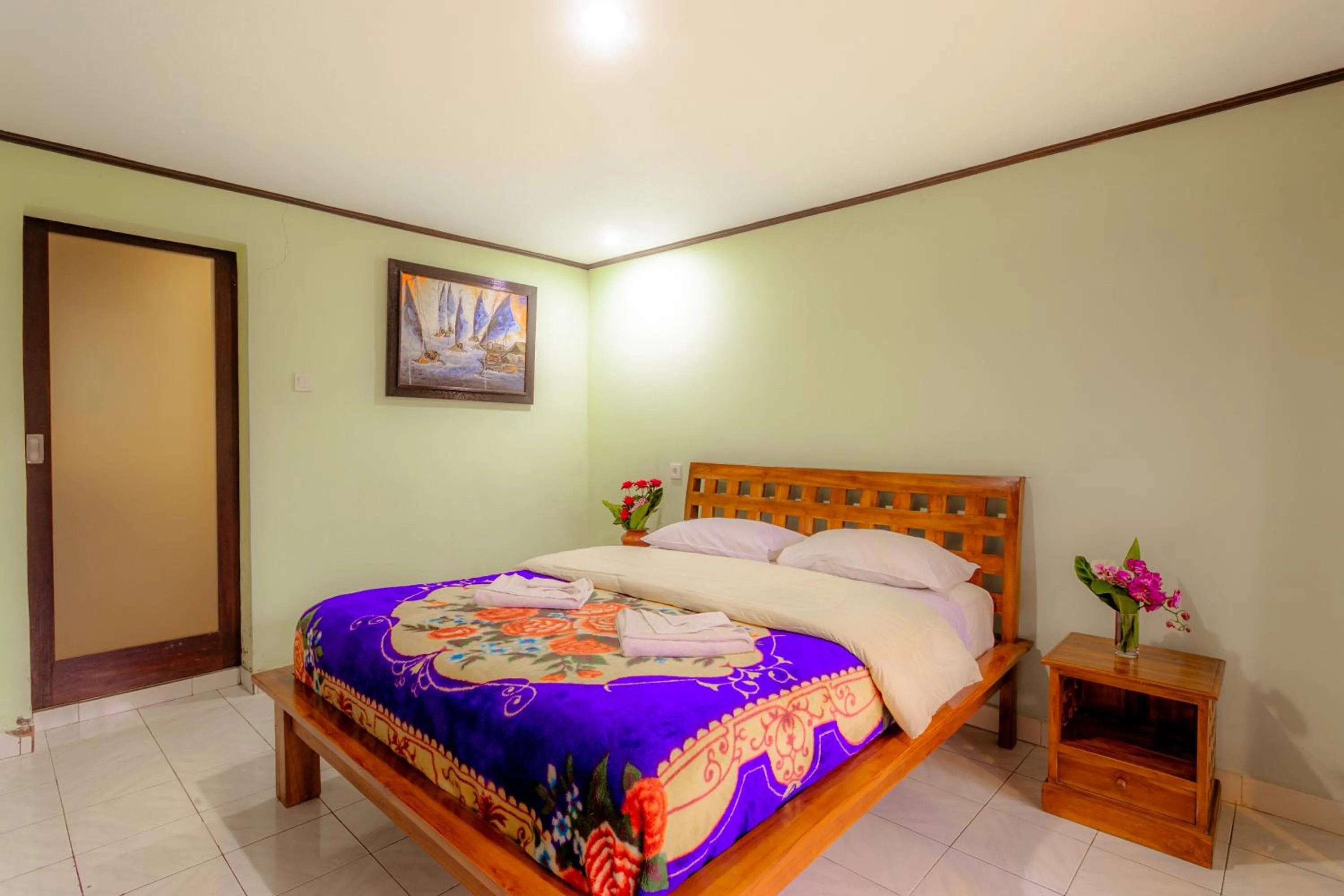 Bed in Pacung Indah Hotel & Restaurant by ecommerceloka