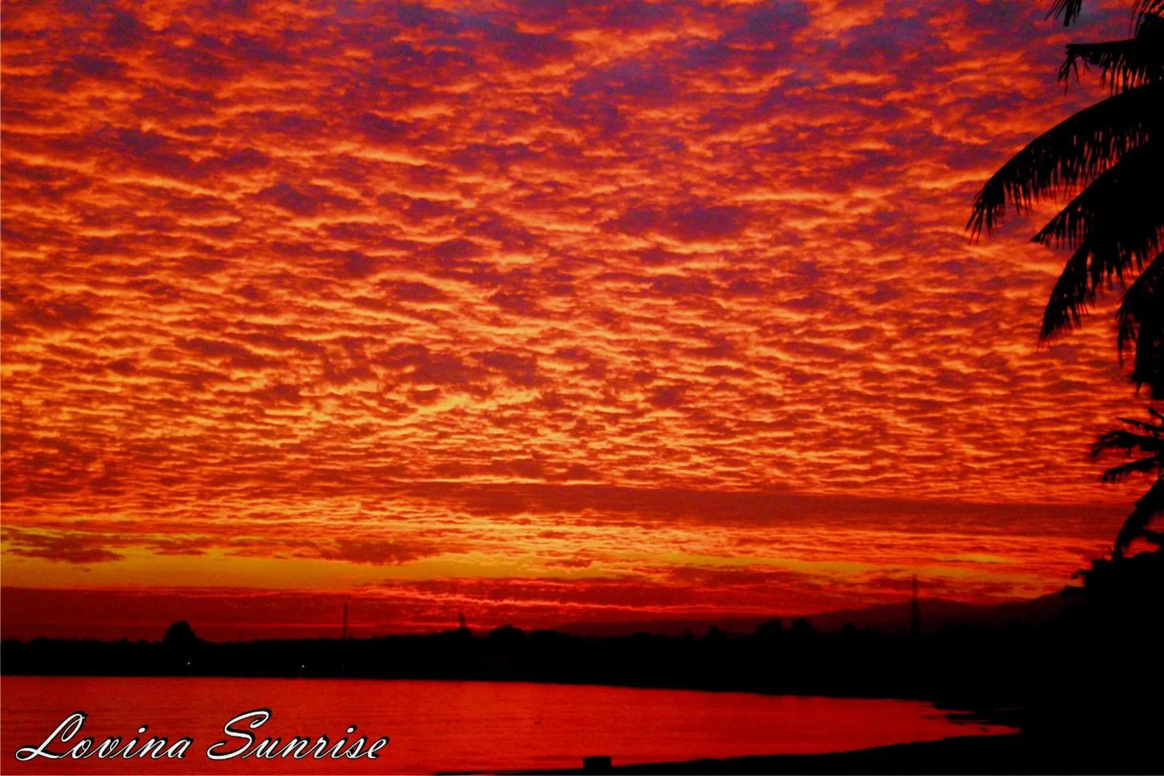 Sunrise in Dolphin Beach Bali