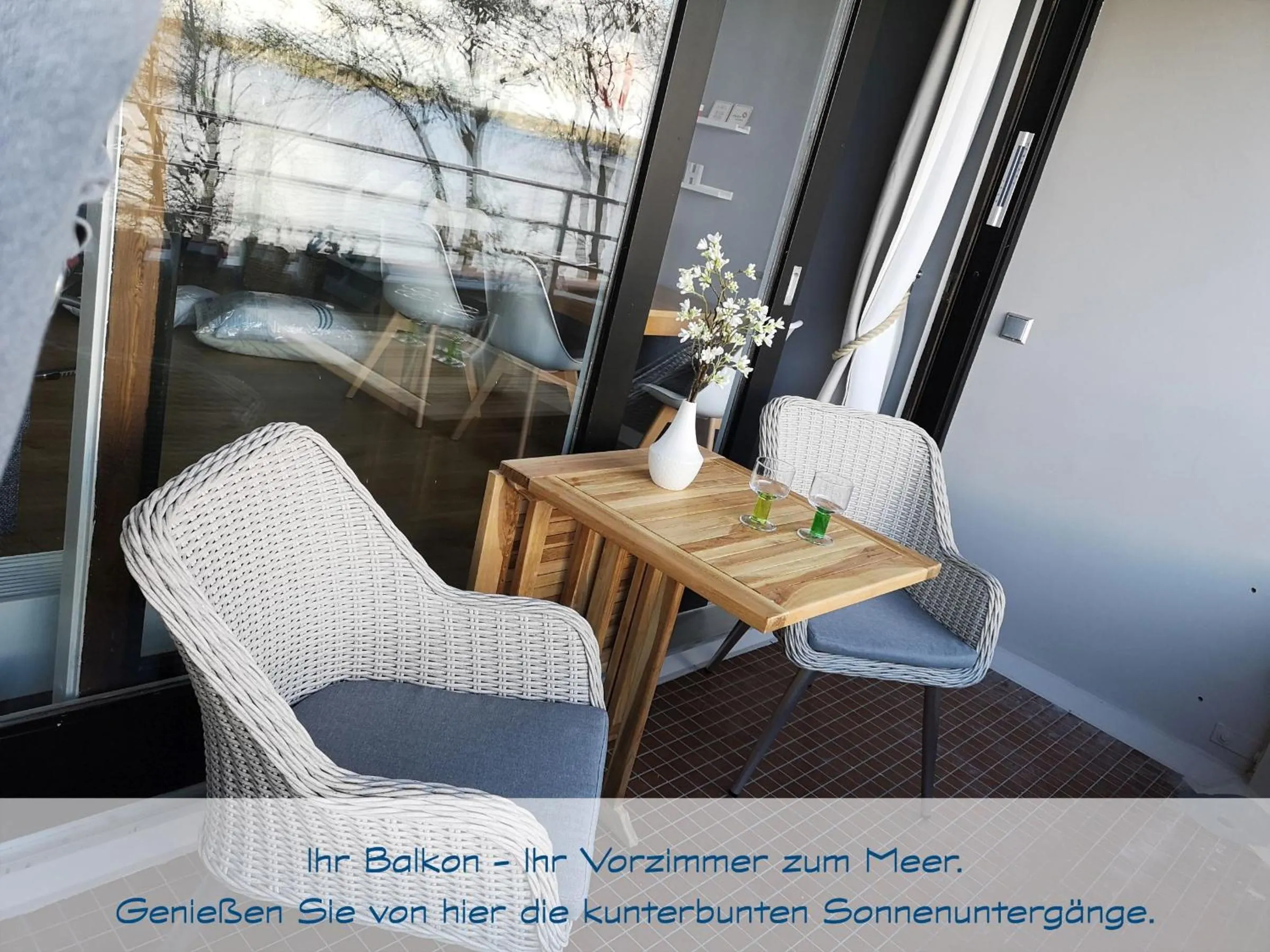 fewo1846 Intermar - Kajuete Foerdeblick - familienfreundliches Studioapartment mit Balkon und Meerblick