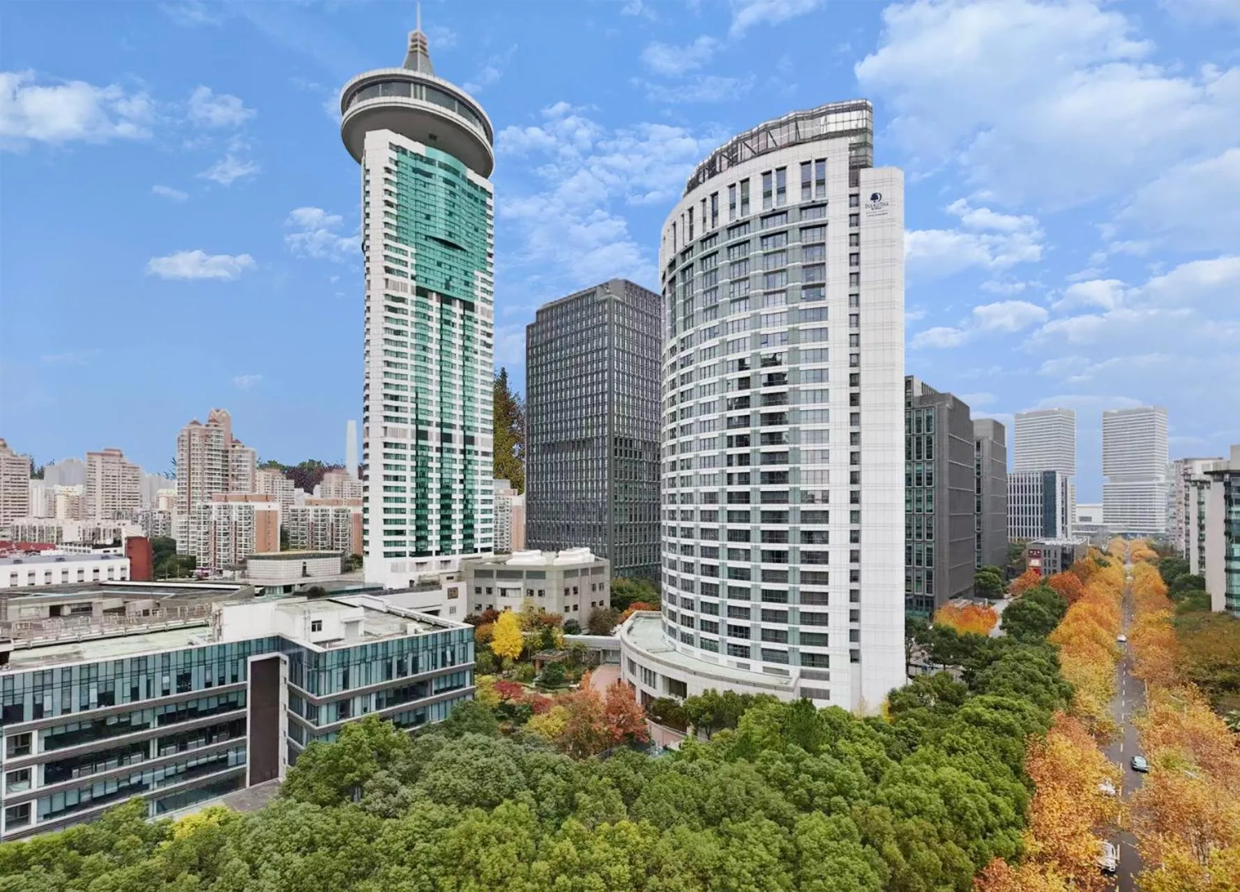Property building in DoubleTree by Hilton Shanghai Pudong - Present welcome cookie
