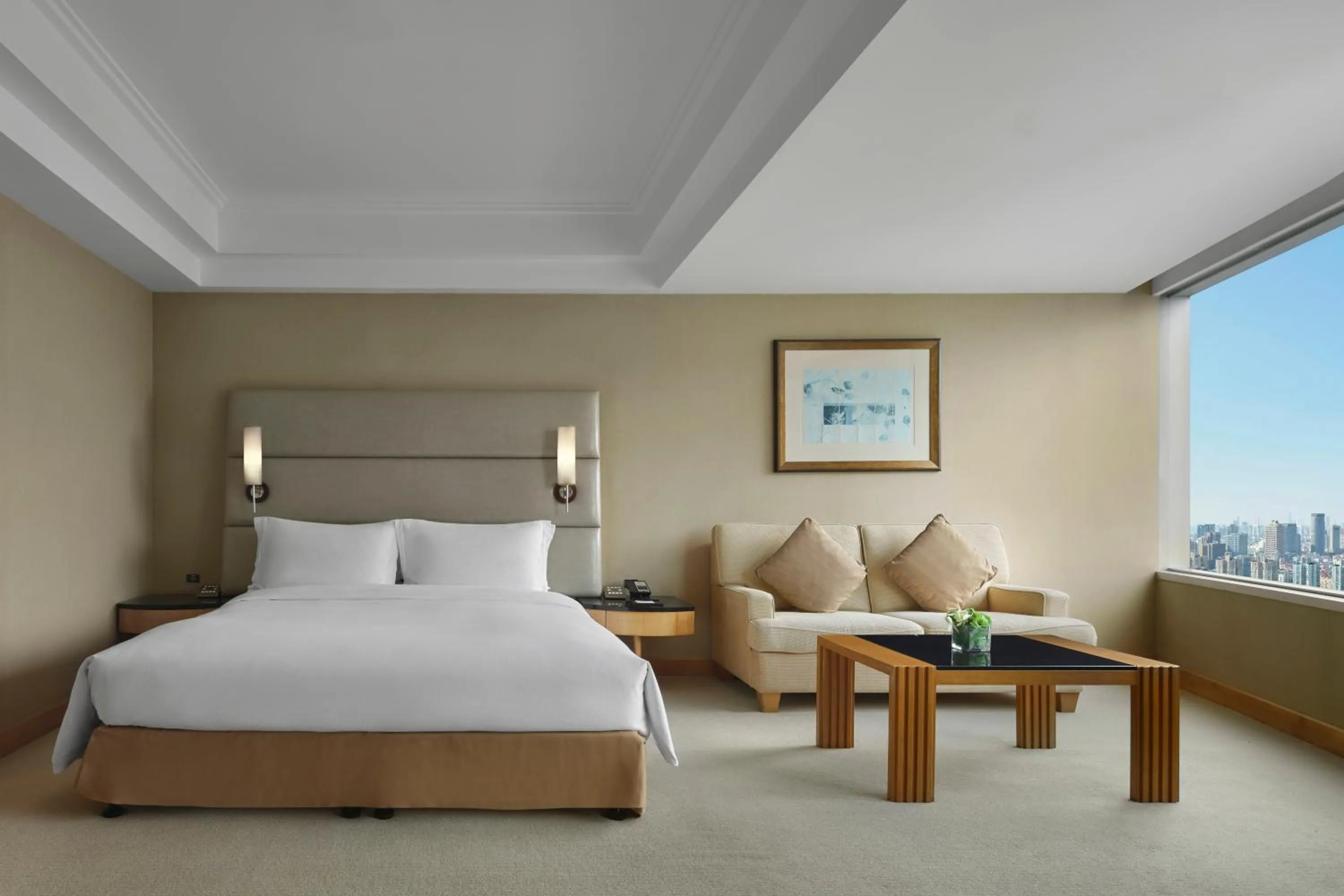 Bed in DoubleTree by Hilton Shanghai Pudong - Present welcome cookie