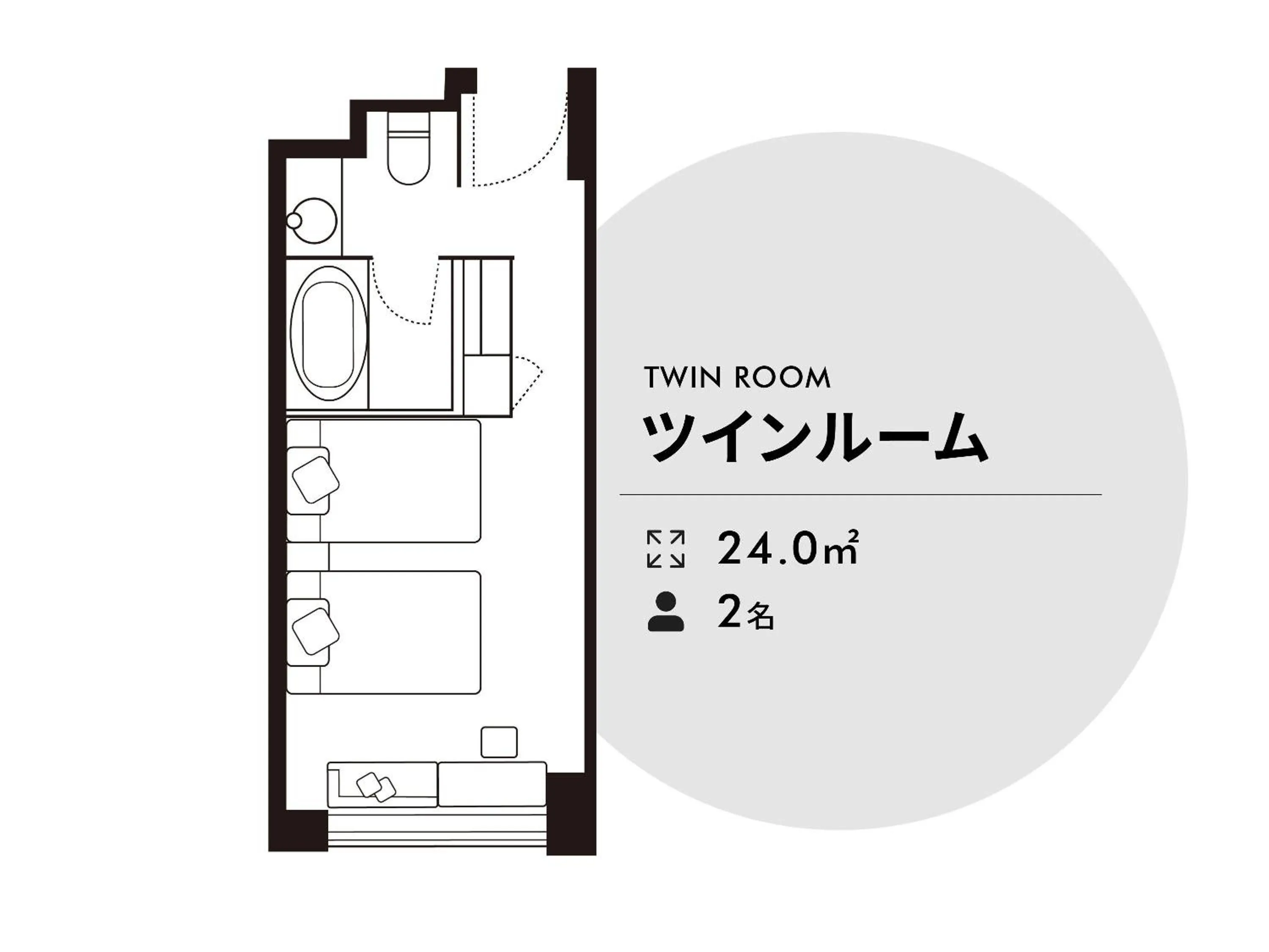 Floor plan in Solaria Nishitetsu Hotel Ginza