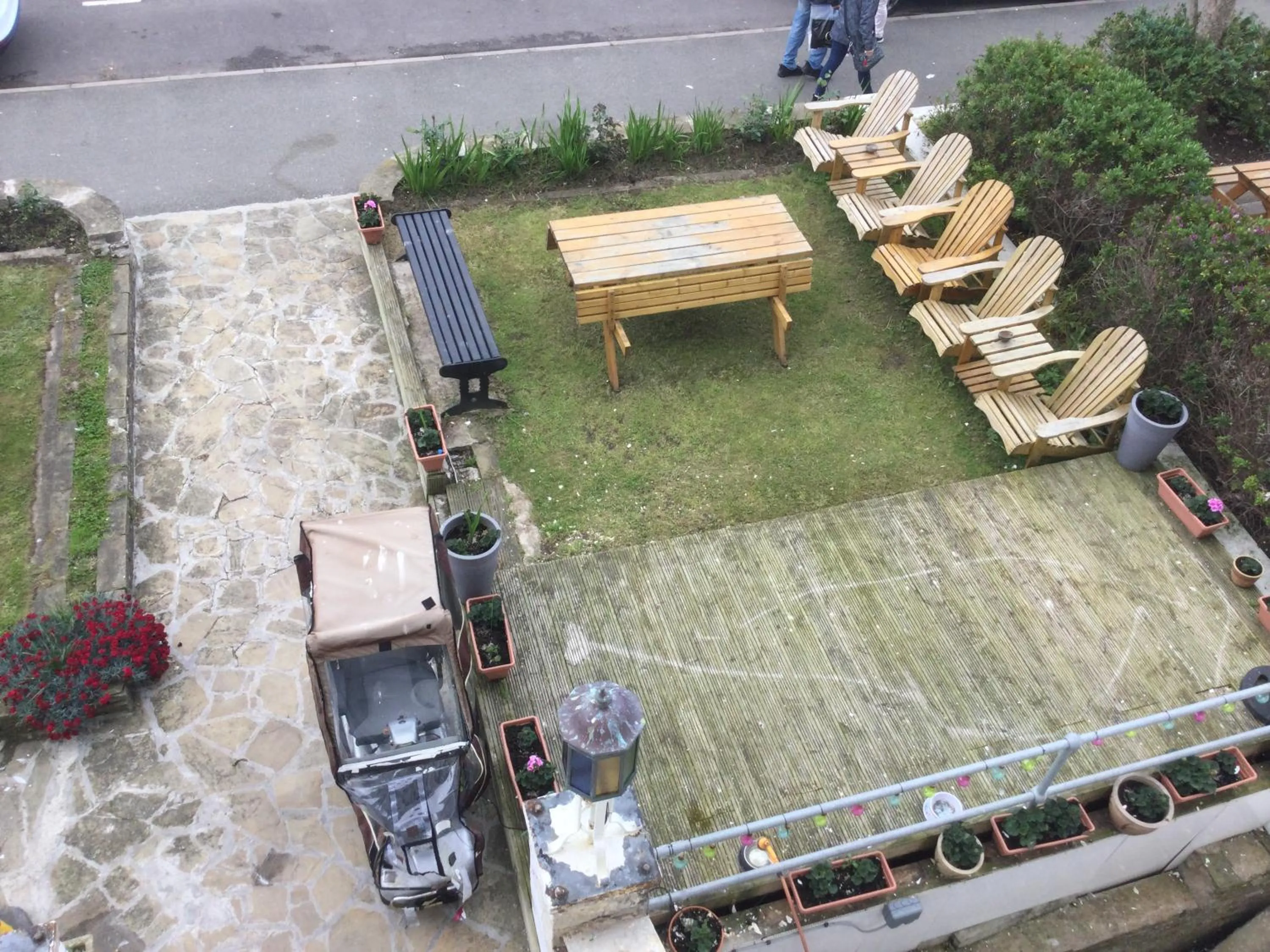 Garden view in THE TREVONE, Llandudno