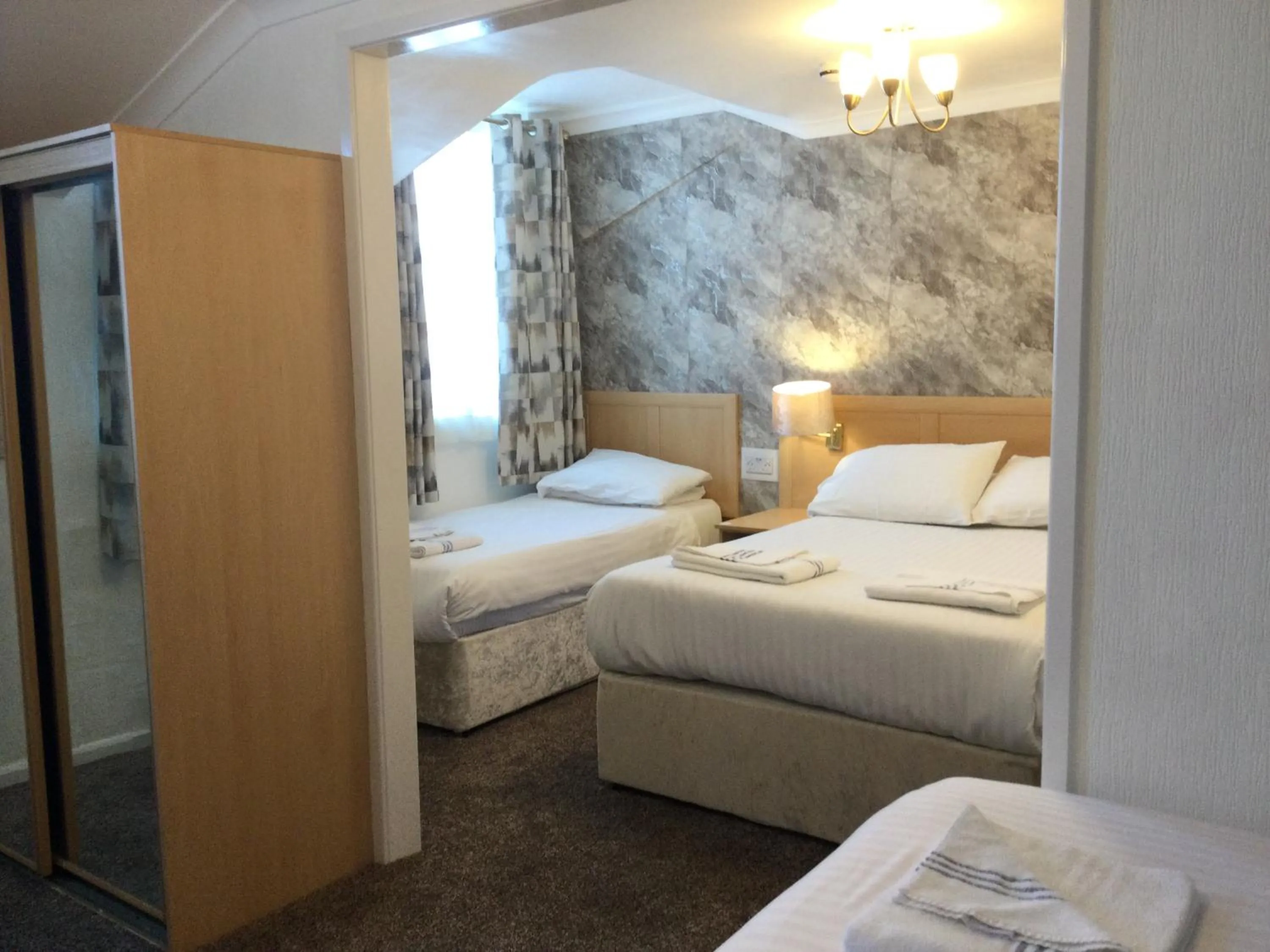 wardrobe, Bed in THE TREVONE, Llandudno