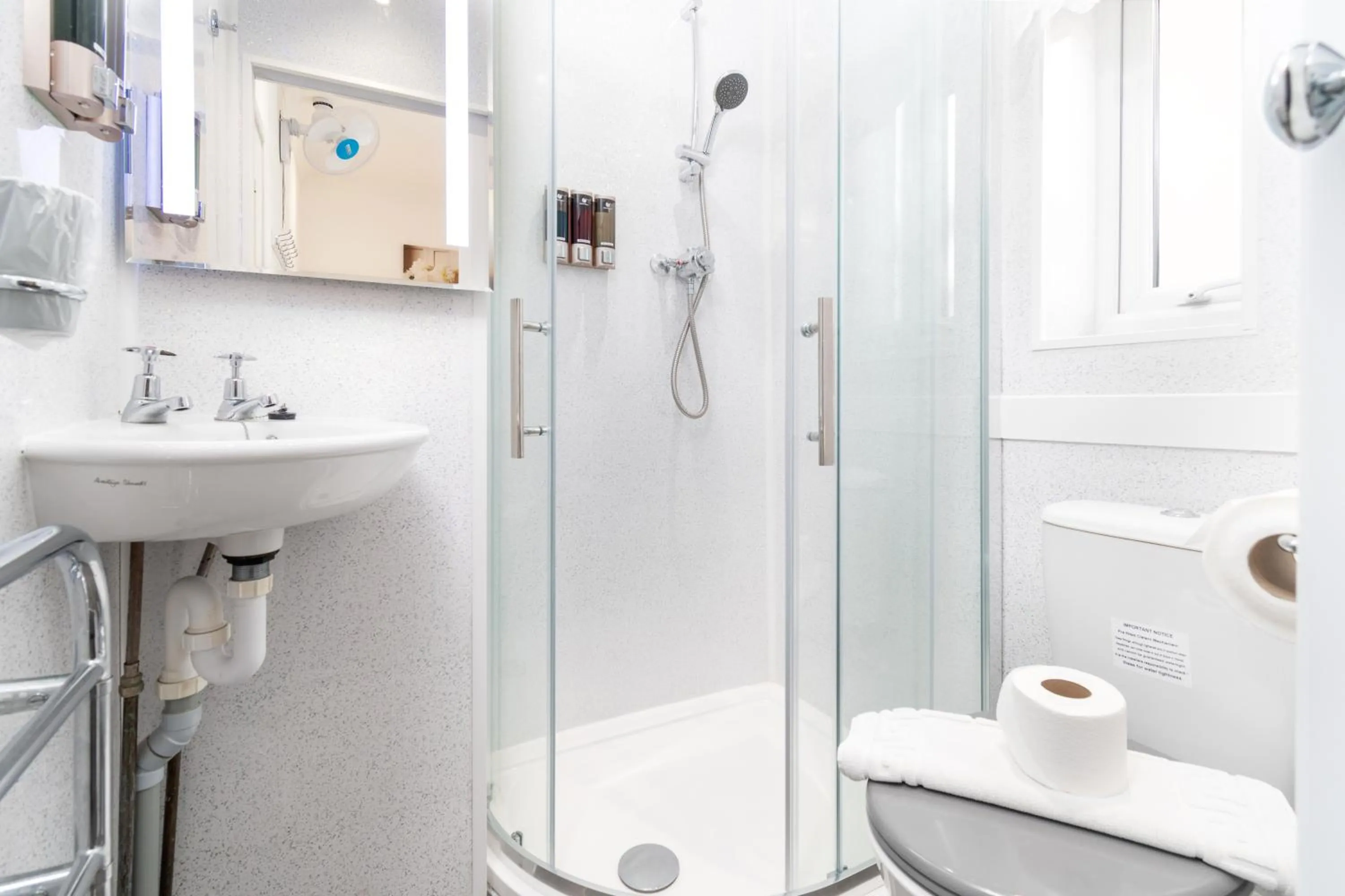 Shower in THE TREVONE, Llandudno