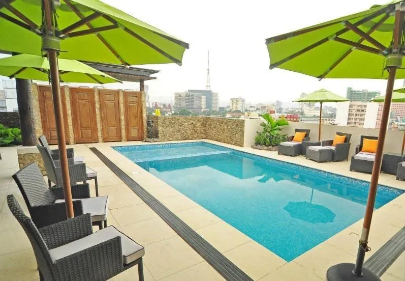 Swimming pool in The Cocoon Boutique Hotel