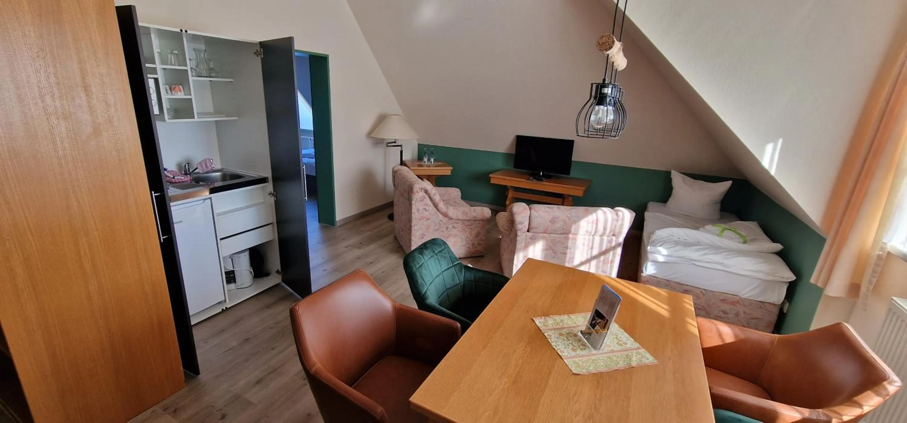 Kitchen or kitchenette in Hotel Mecklenburger Mühle Garni