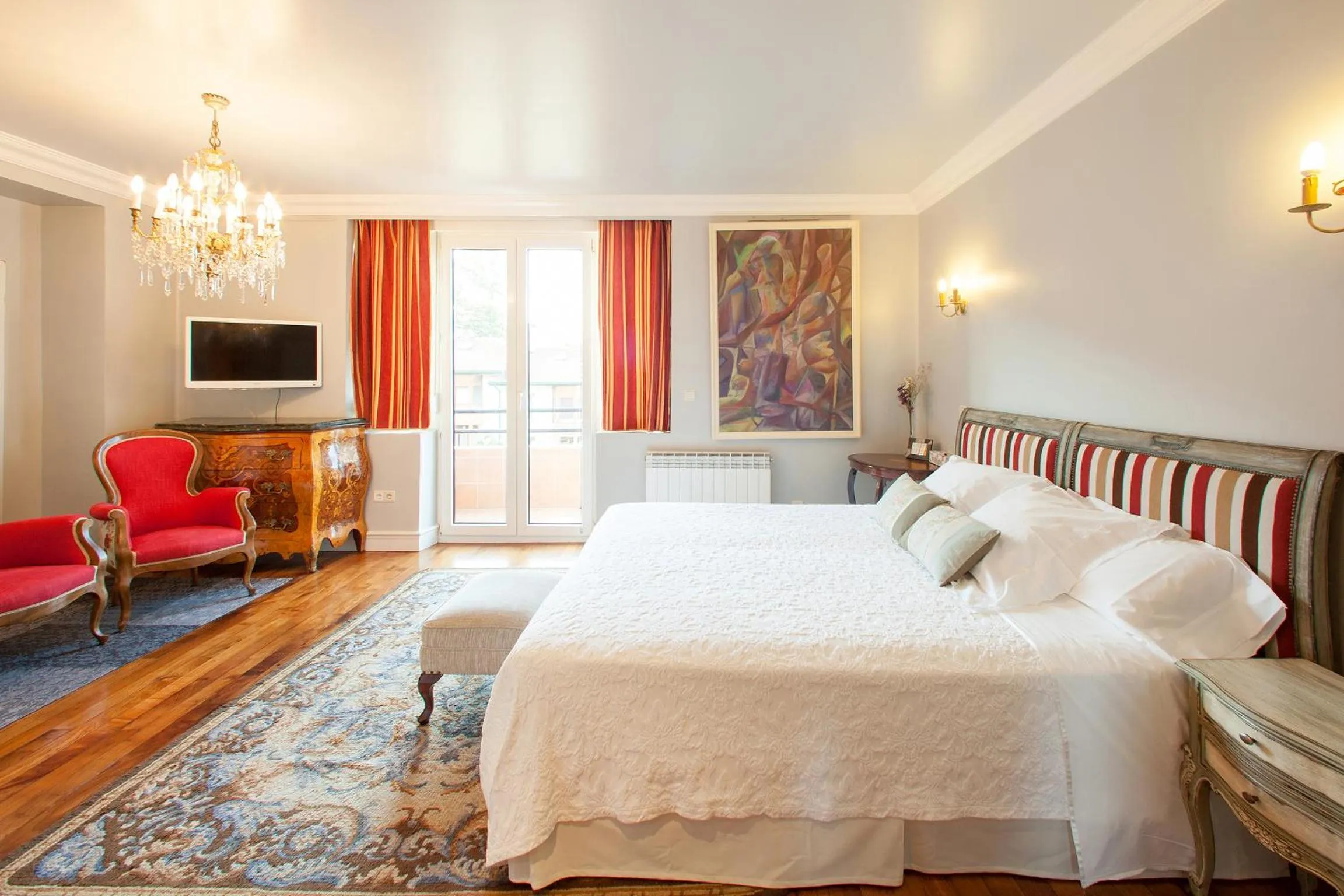 TV and multimedia, Bed in Casa Rural Mailan PARKING INCLUIDO